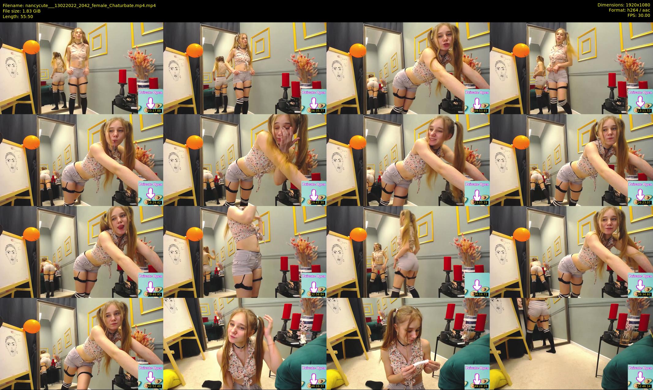nancycute__ — 56 minute Chaturbate female cam show recording, 1080p, Feb 13, 2022
