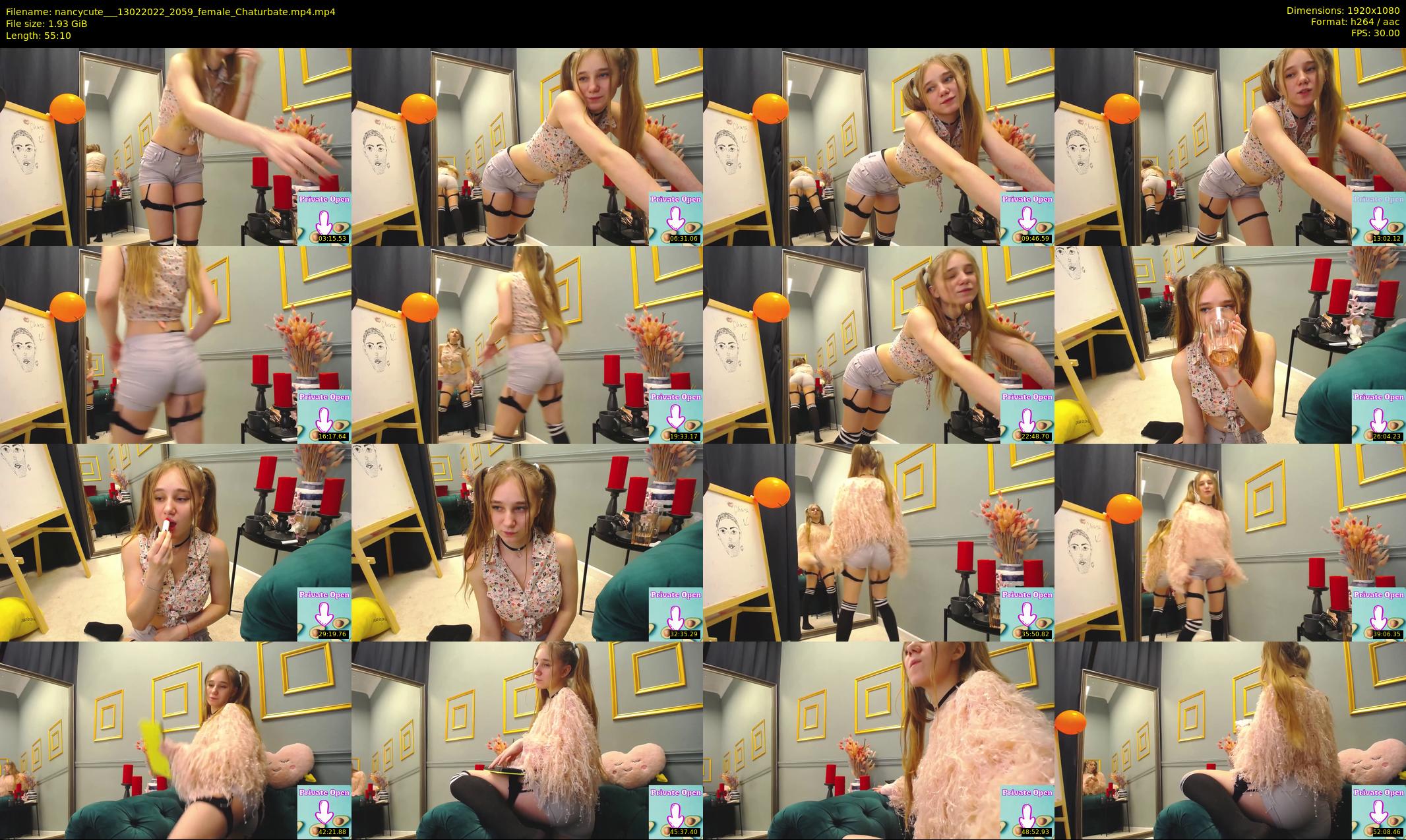 nancycute__ — 56 minute Chaturbate female cam show recording, 1080p, Feb 13, 2022
