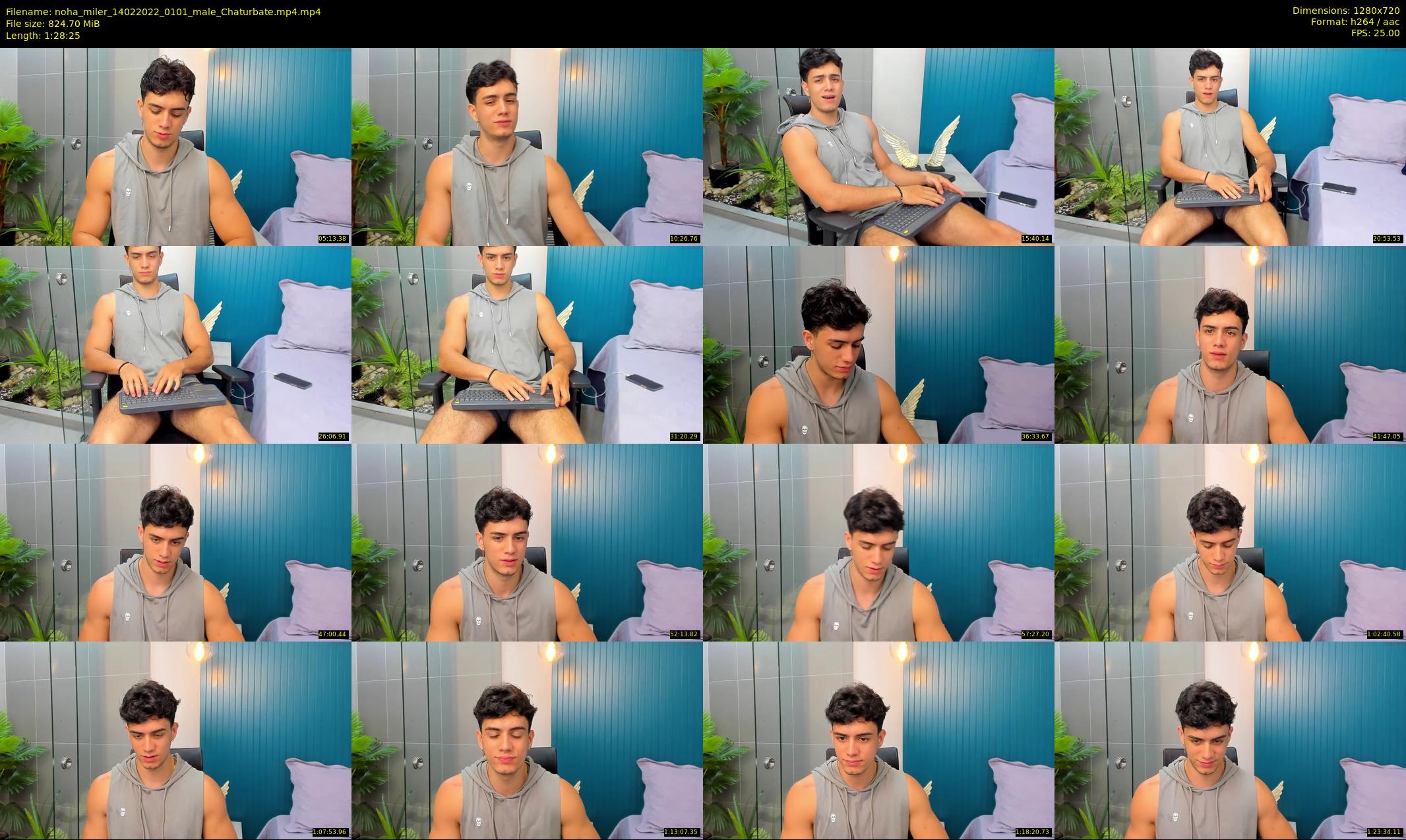 noha_miler — 89 minute Chaturbate male cam show recording, 720p, Feb 14, 2022