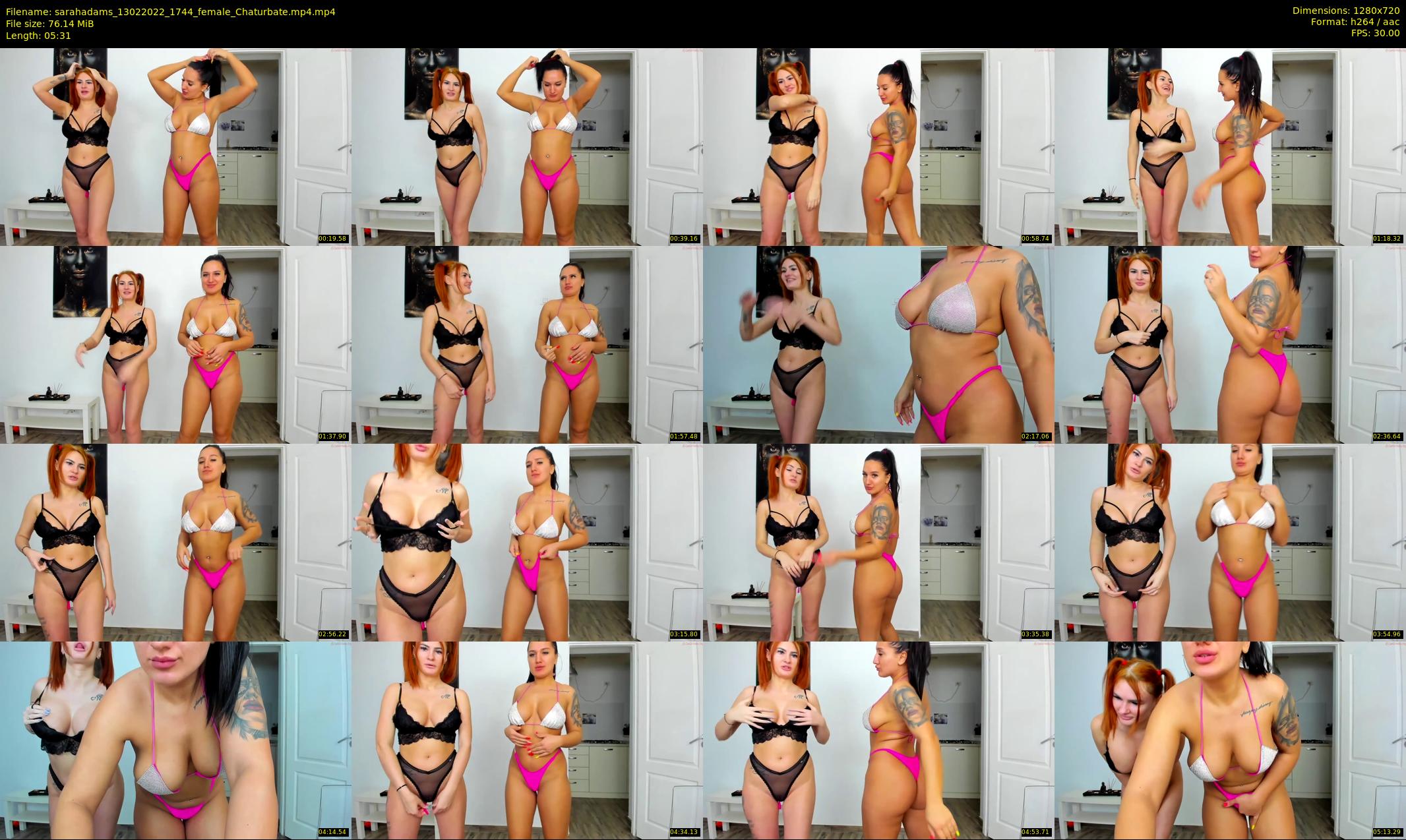 sarahadams — 6 minute Chaturbate female cam show recording, 720p, Feb 13, 2022