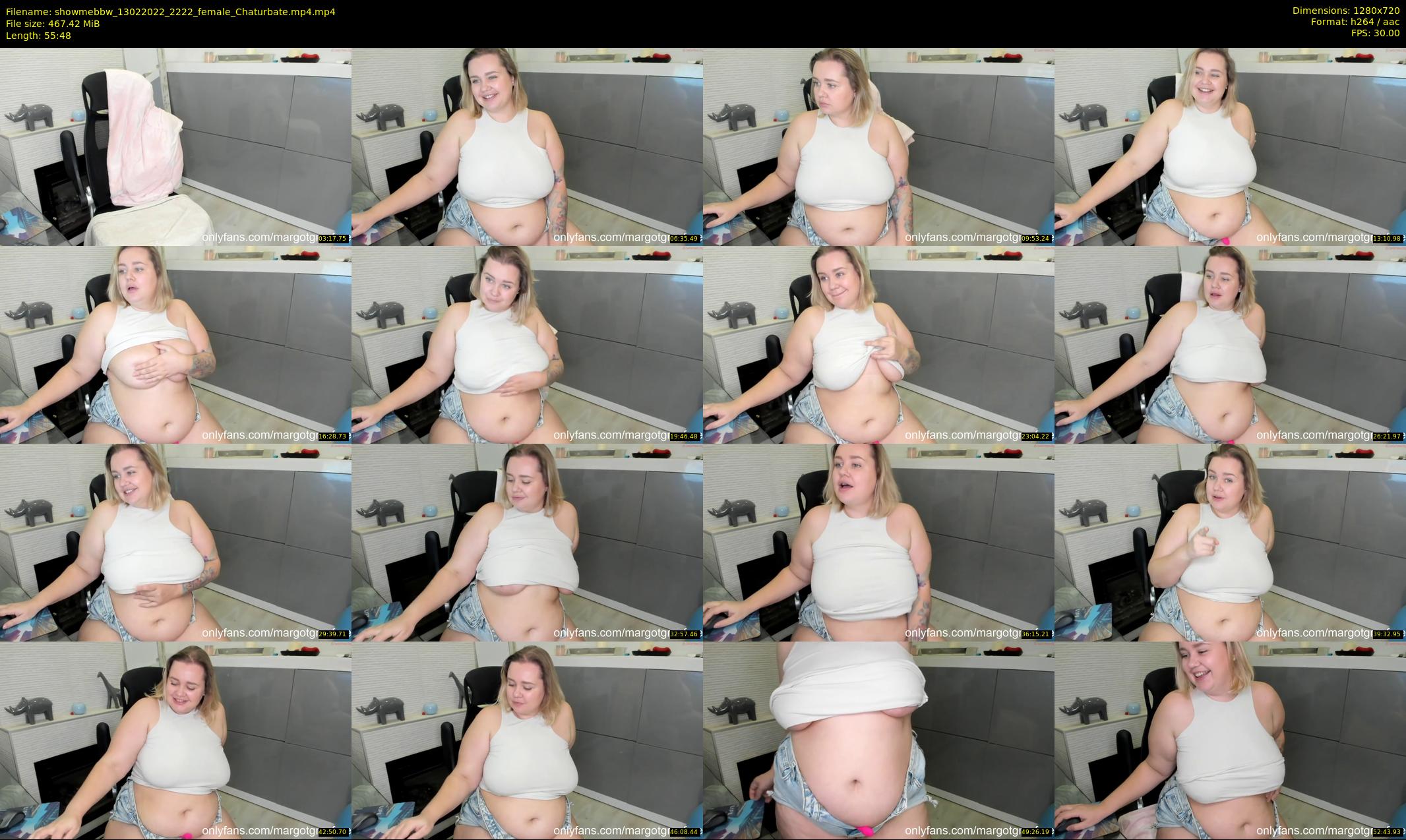 showmebbw — 56 minute Chaturbate female cam show recording, 720p, Feb 13, 2022