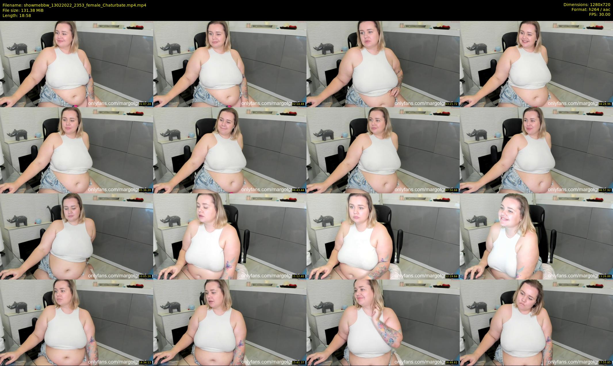 showmebbw — 19 minute Chaturbate female cam show recording, 720p, Feb 13, 2022