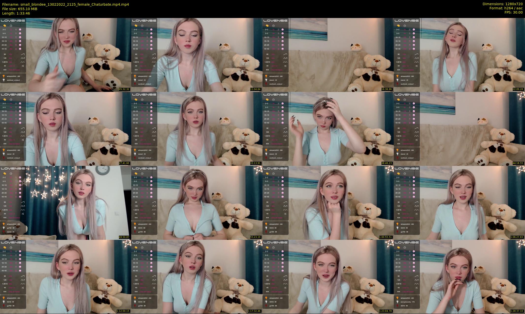 small_blondee — 94 minute Chaturbate female cam show recording, 720p, Feb 13, 2022