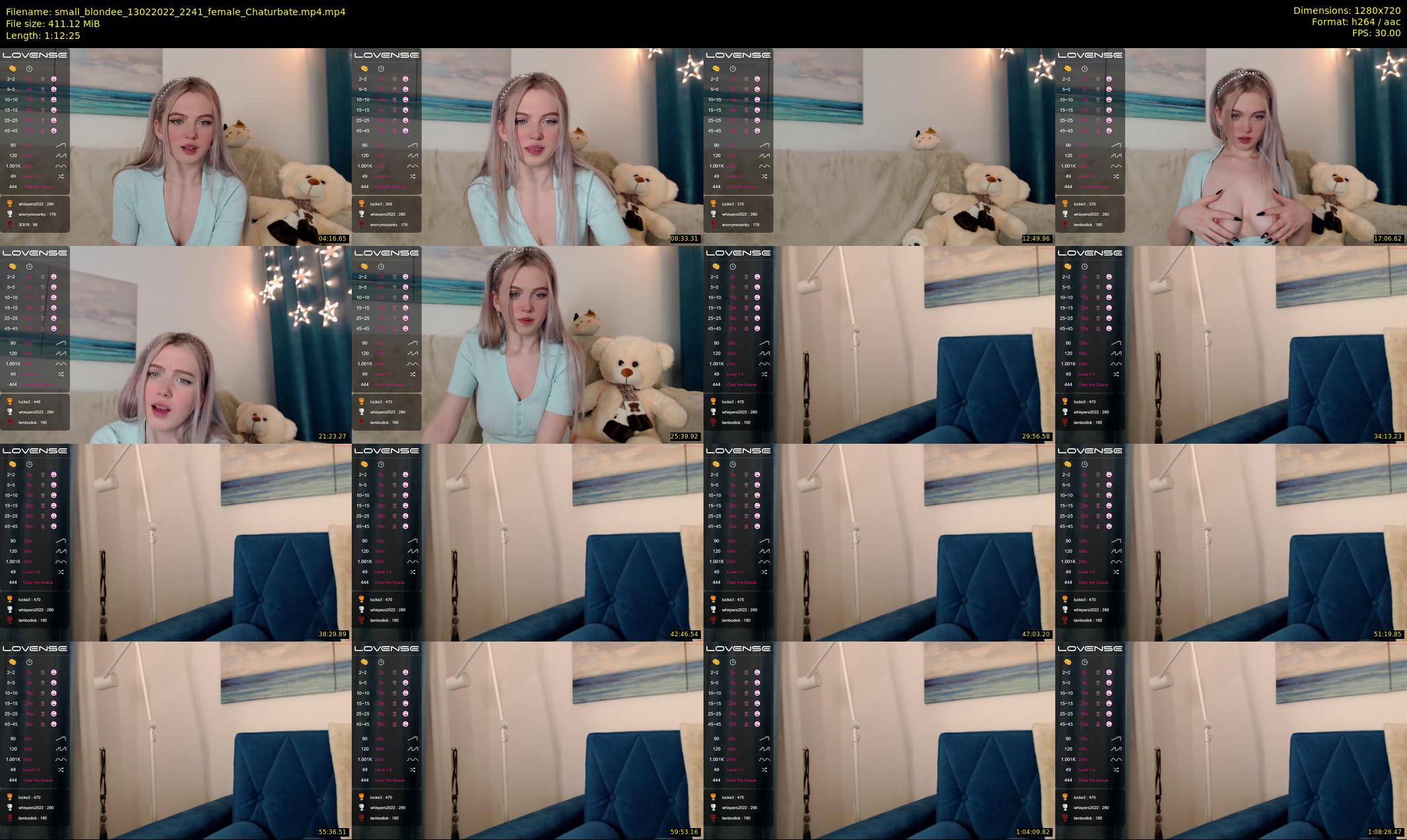 small_blondee — 73 minute Chaturbate female cam show recording, 720p, Feb 13, 2022