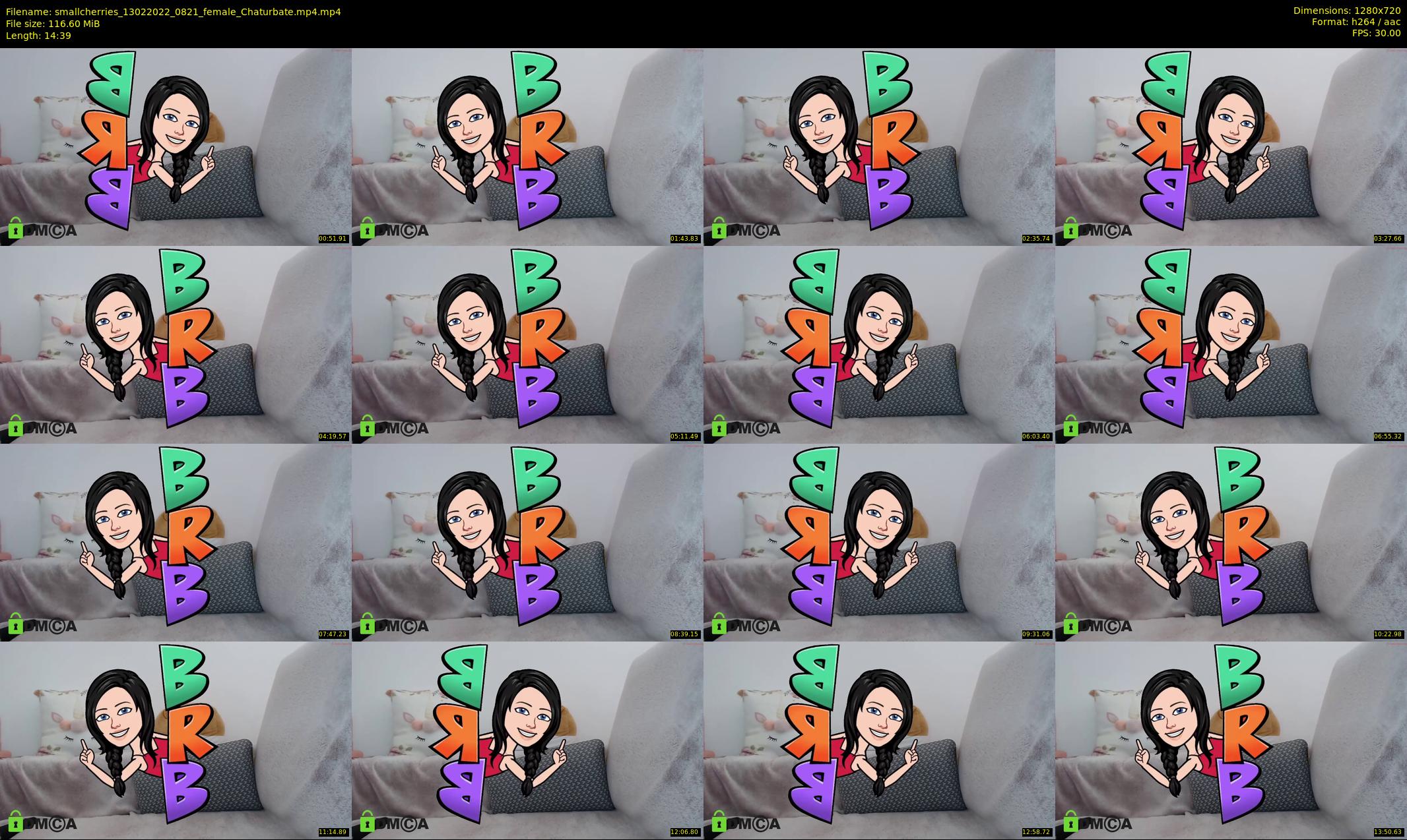 smallcherries — 15 minute Chaturbate female cam show recording, 720p, Feb 13, 2022
