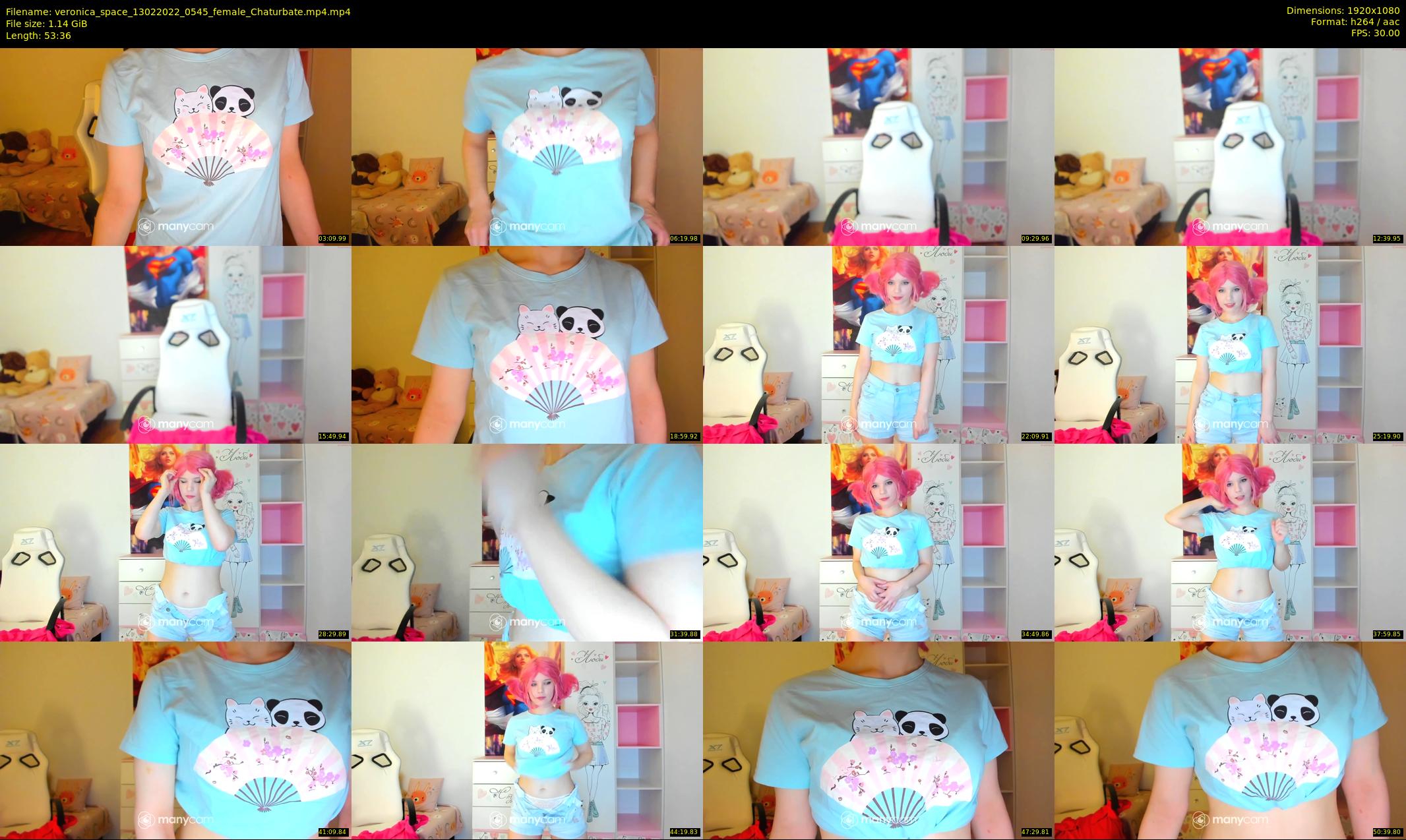veronica_space — 54 minute Chaturbate female cam show recording, 1080p, Feb 13, 2022