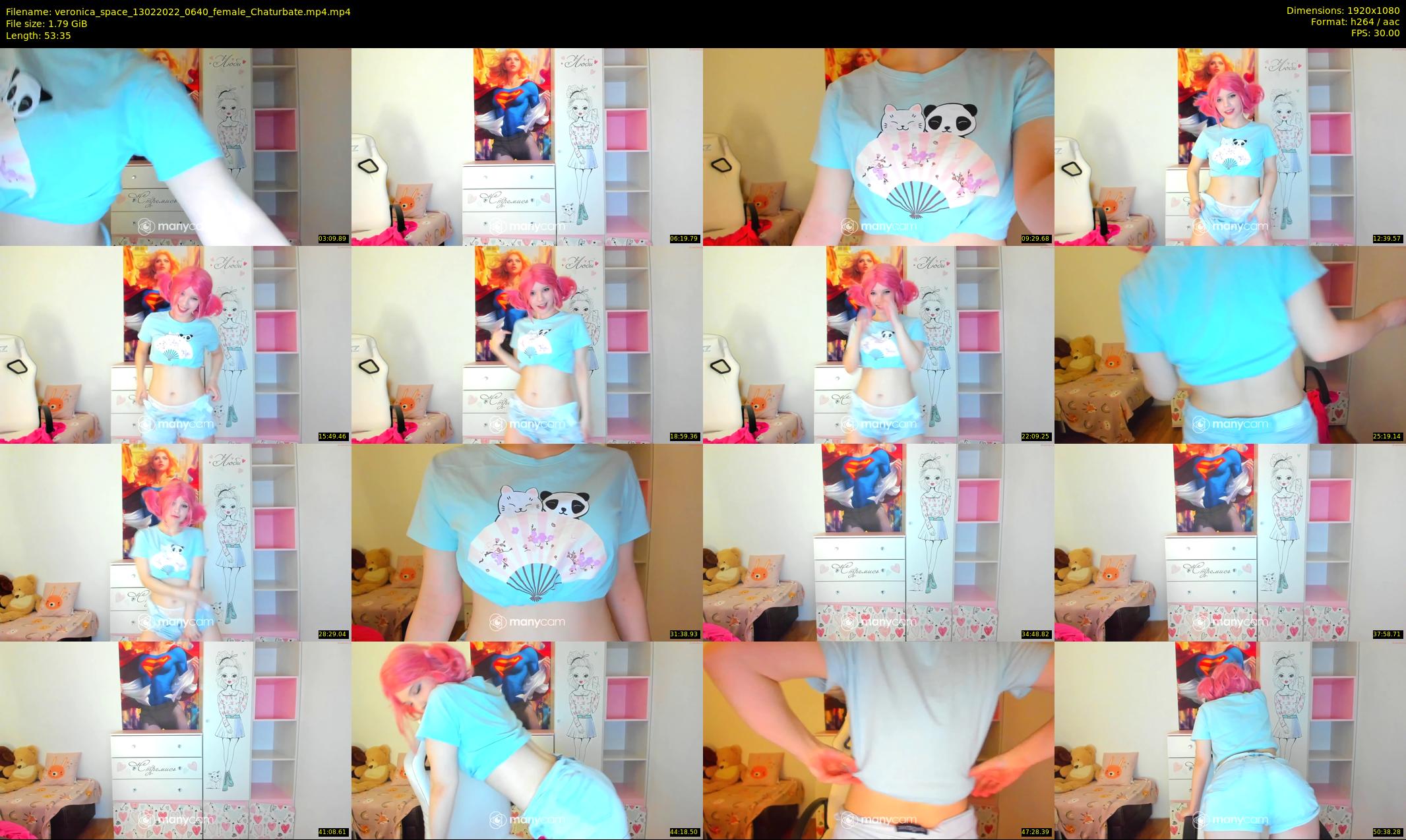 veronica_space — 54 minute Chaturbate female cam show recording, 1080p, Feb 13, 2022