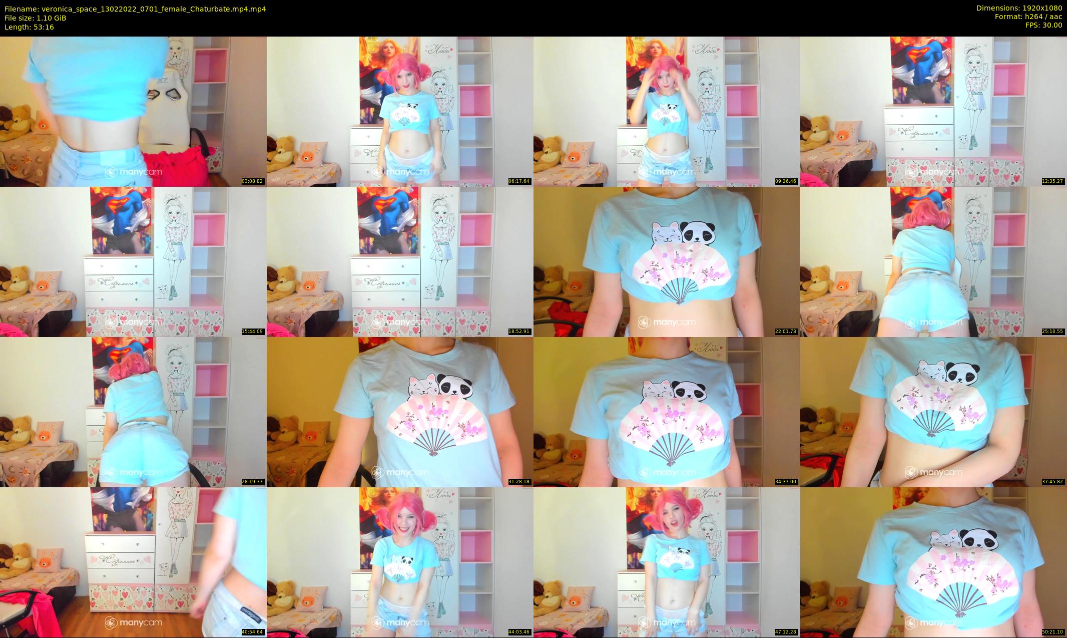 veronica_space — 54 minute Chaturbate female cam show recording, 1080p, Feb 13, 2022