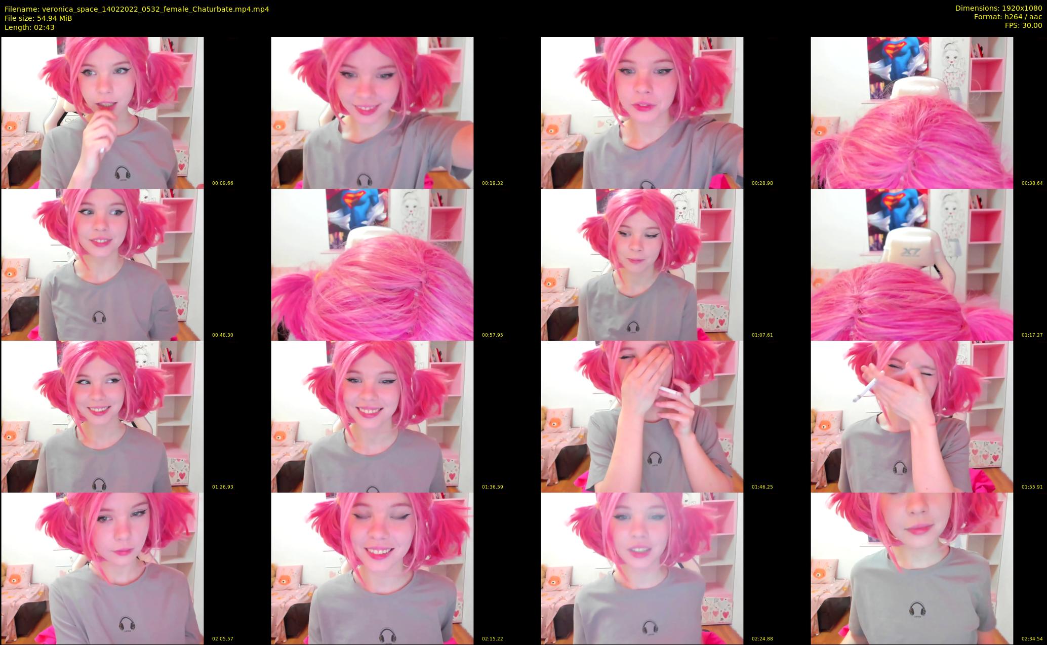 veronica_space — 3 minute Chaturbate female cam show recording, 1080p, Feb 14, 2022