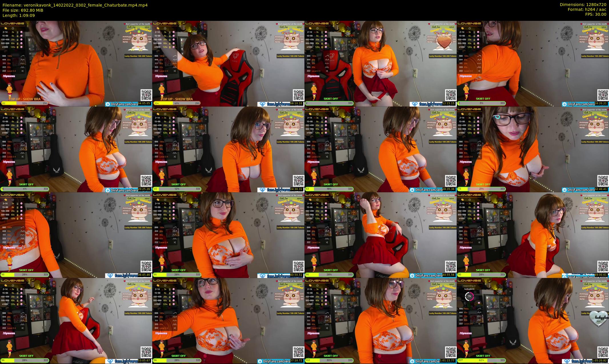 veronikavonk — 70 minute Chaturbate female cam show recording, 720p, Feb 14, 2022