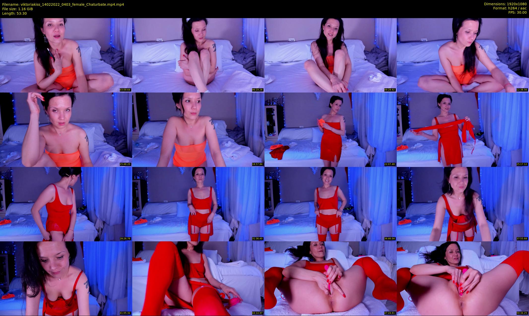 viktoriakiss — 54 minute Chaturbate female cam show recording, 1080p, Feb 14, 2022
