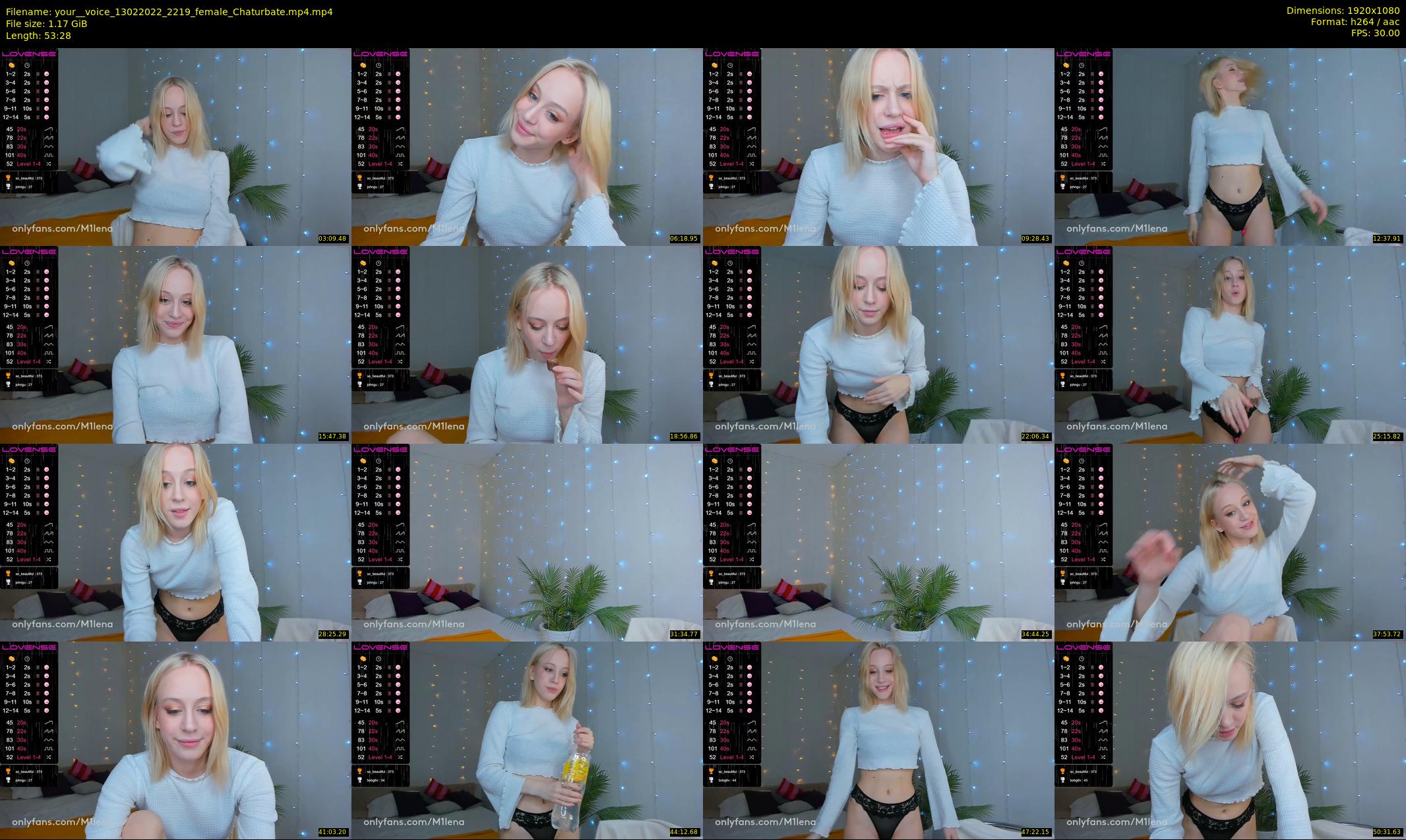your__voice — 54 minute Chaturbate female cam show recording, 1080p, Feb 13, 2022