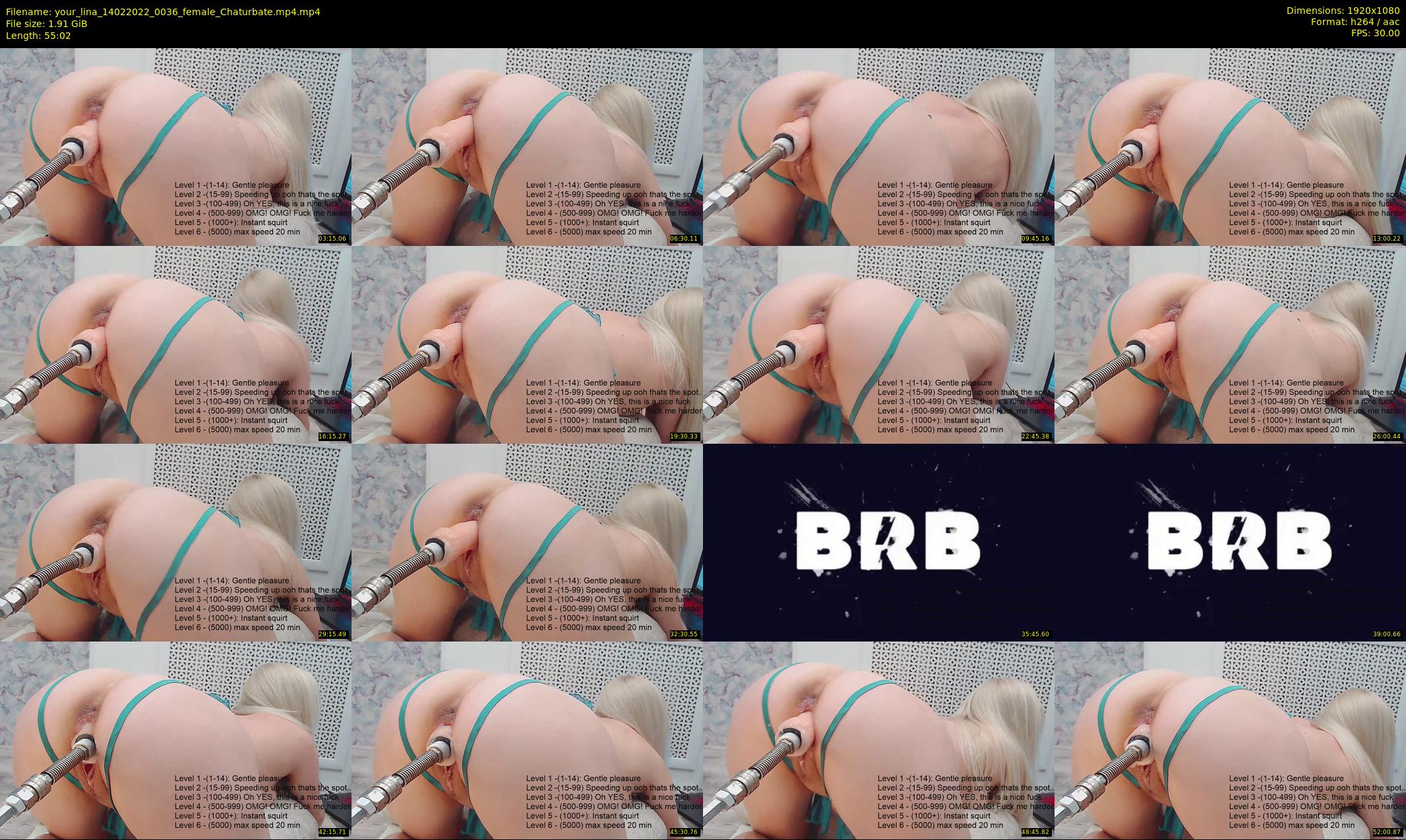 your_lina — 56 minute Chaturbate female cam show recording, 1080p, Feb 14, 2022