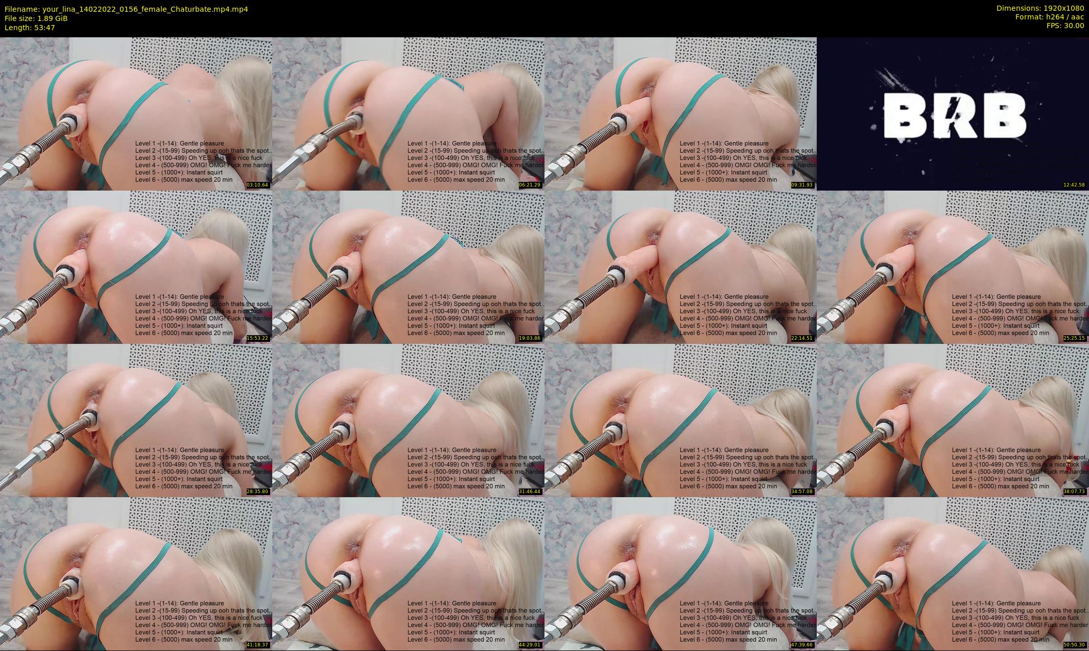 your_lina — 54 minute Chaturbate female cam show recording, 1080p, Feb 14, 2022