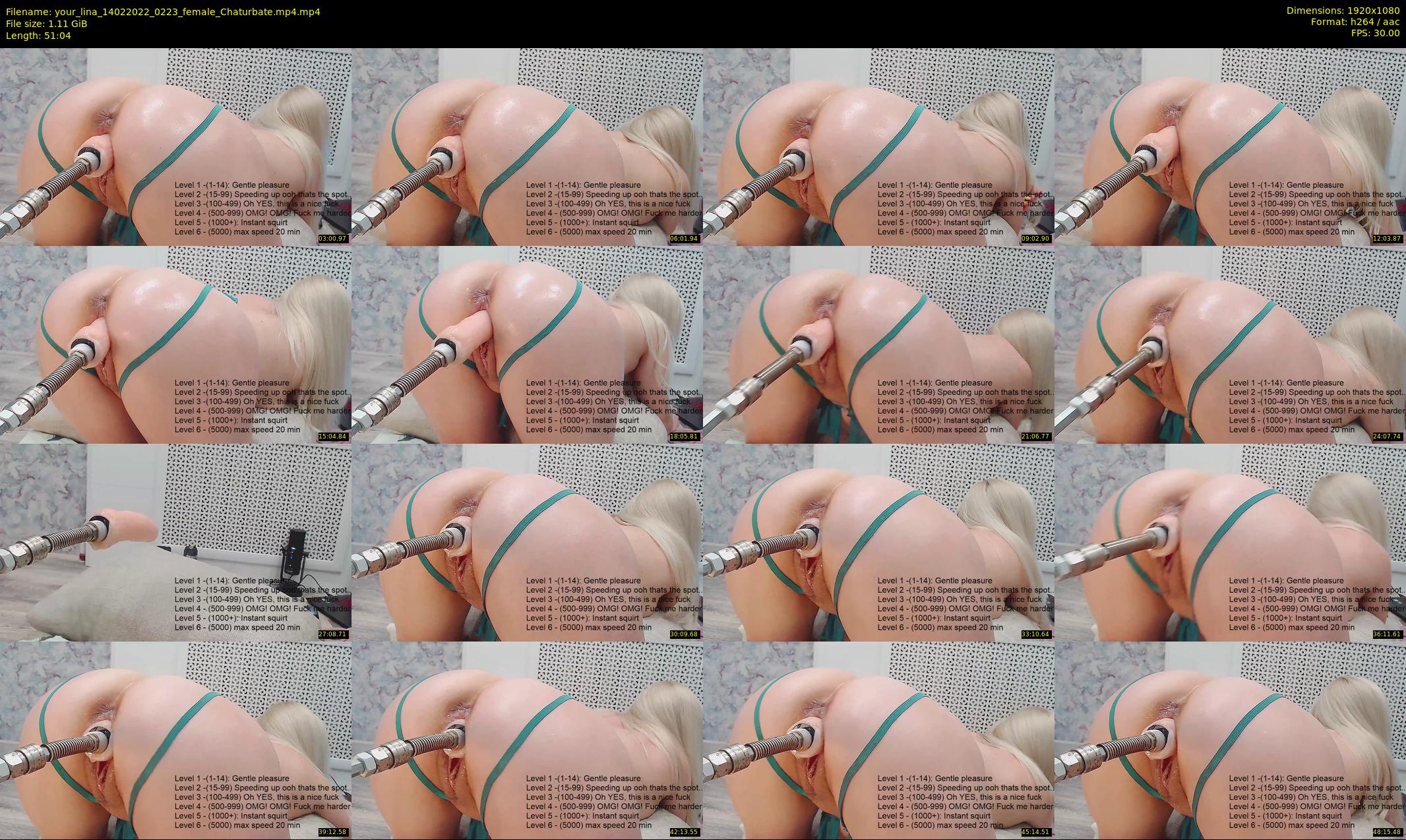 your_lina — 52 minute Chaturbate female cam show recording, 1080p, Feb 14, 2022