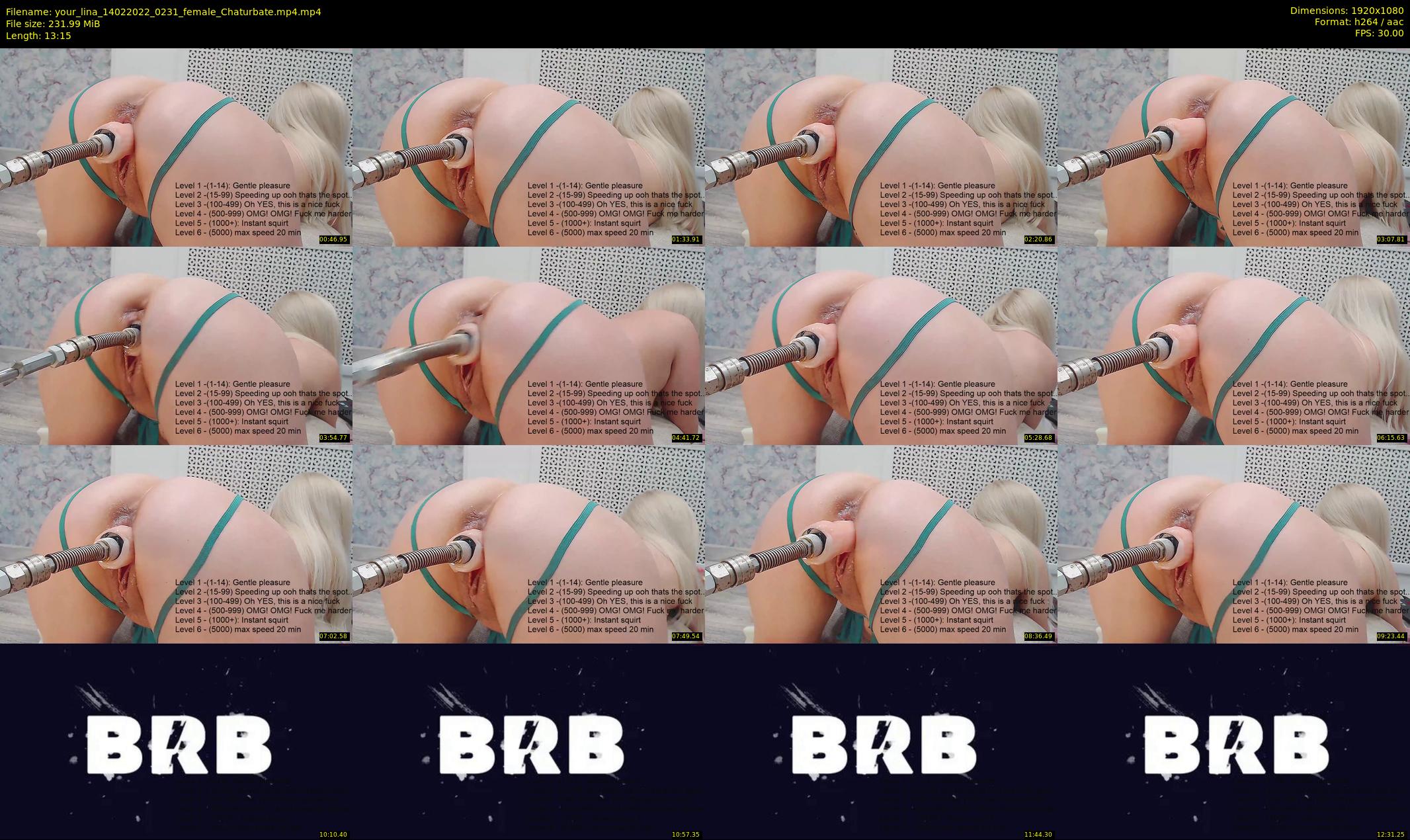 your_lina — 14 minute Chaturbate female cam show recording, 1080p, Feb 14, 2022
