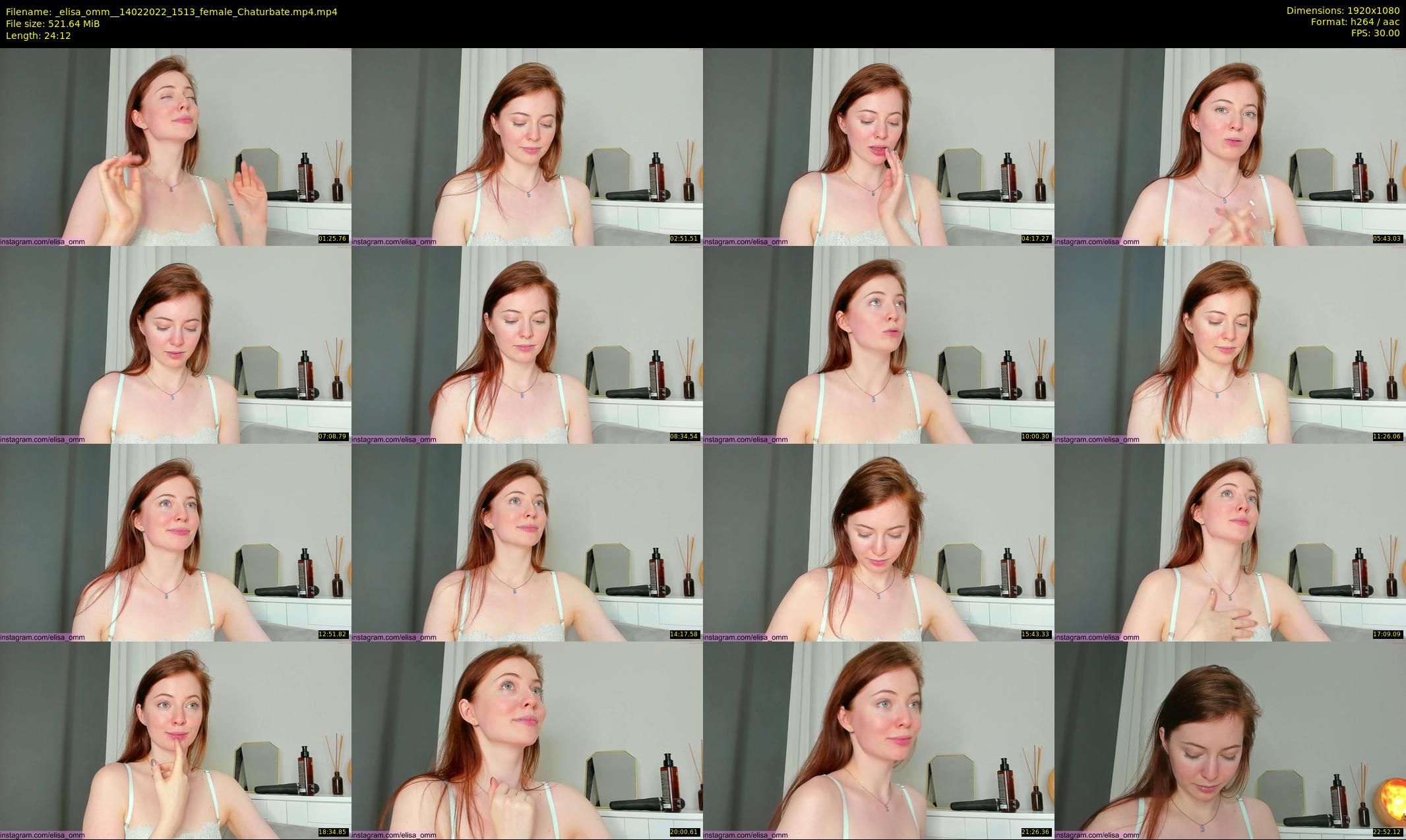_elisa_omm_ — 25 minute Chaturbate female cam show recording, 1080p, Feb 14, 2022
