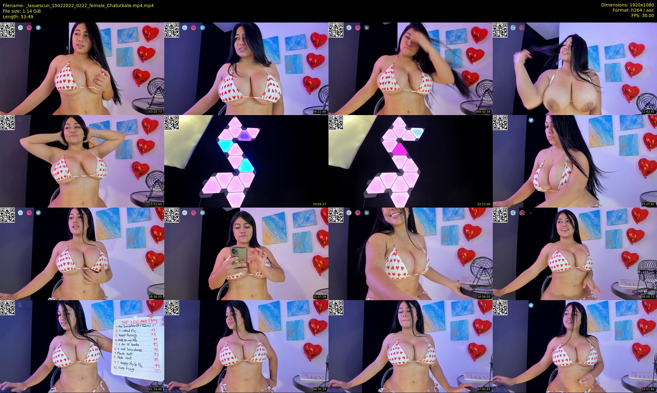 _lasuescun — 54 minute Chaturbate female cam show recording, 1080p, Feb 15, 2022
