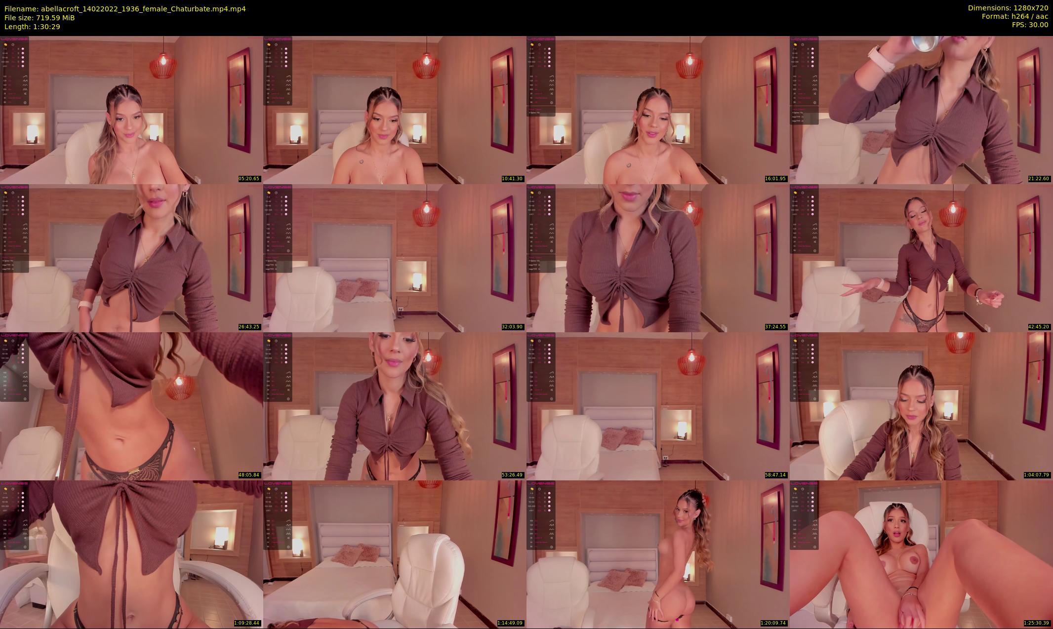 abellacroft — 91 minute Chaturbate female cam show recording, 720p, Feb 14, 2022
