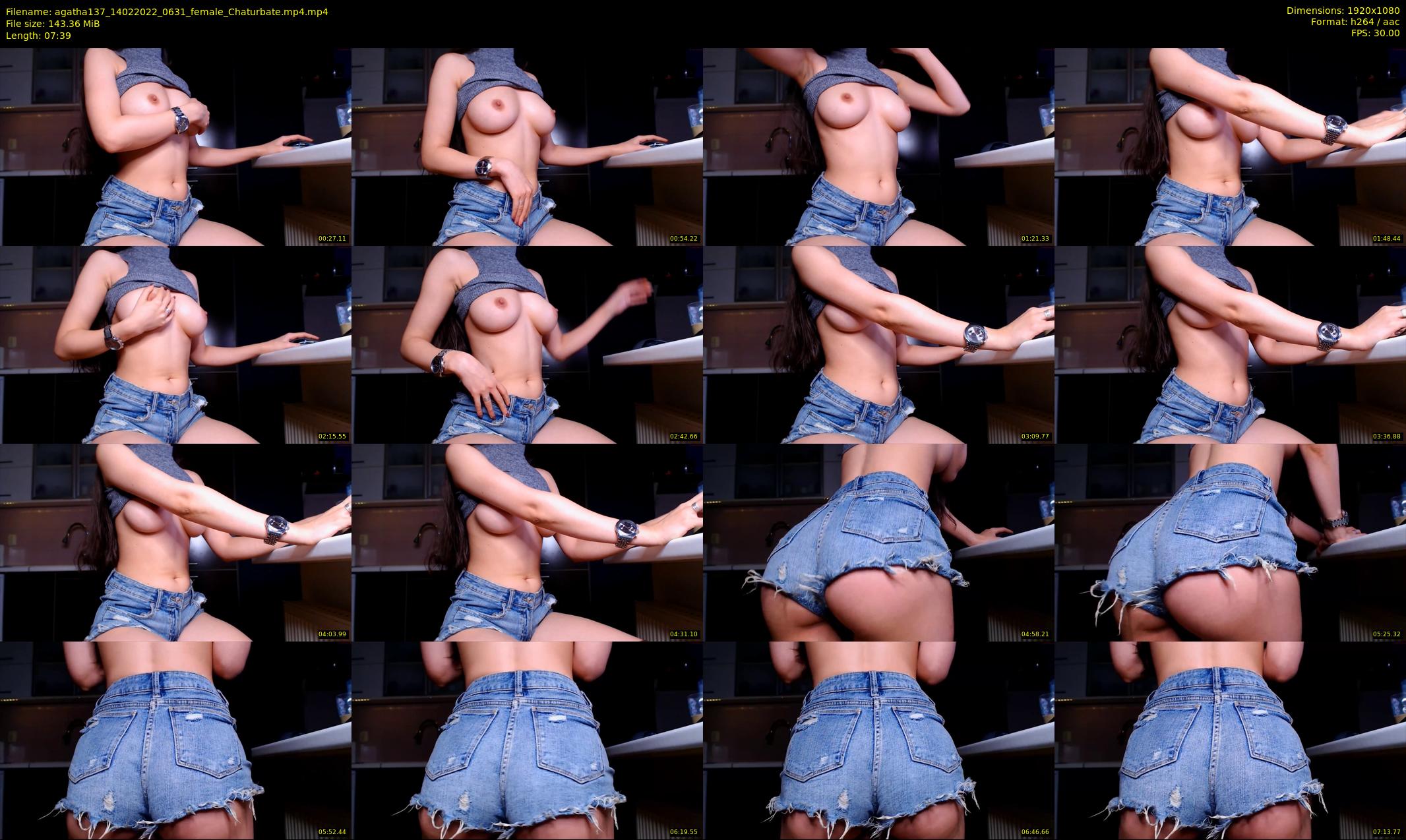 agatha137 — 8 minute Chaturbate female cam show recording, 1080p, Feb 14, 2022