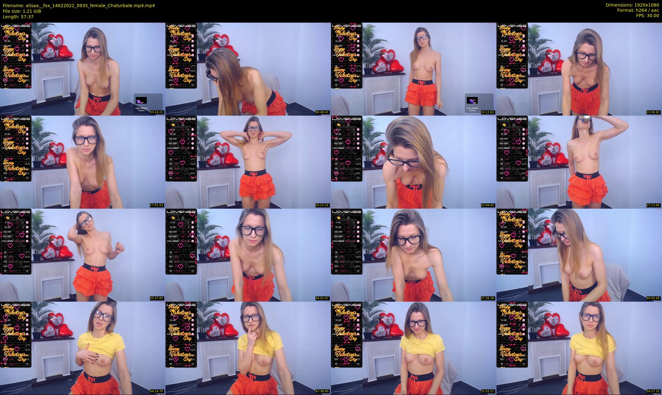 alisaa__fox — 58 minute Chaturbate female cam show recording, 1080p, Feb 14, 2022
