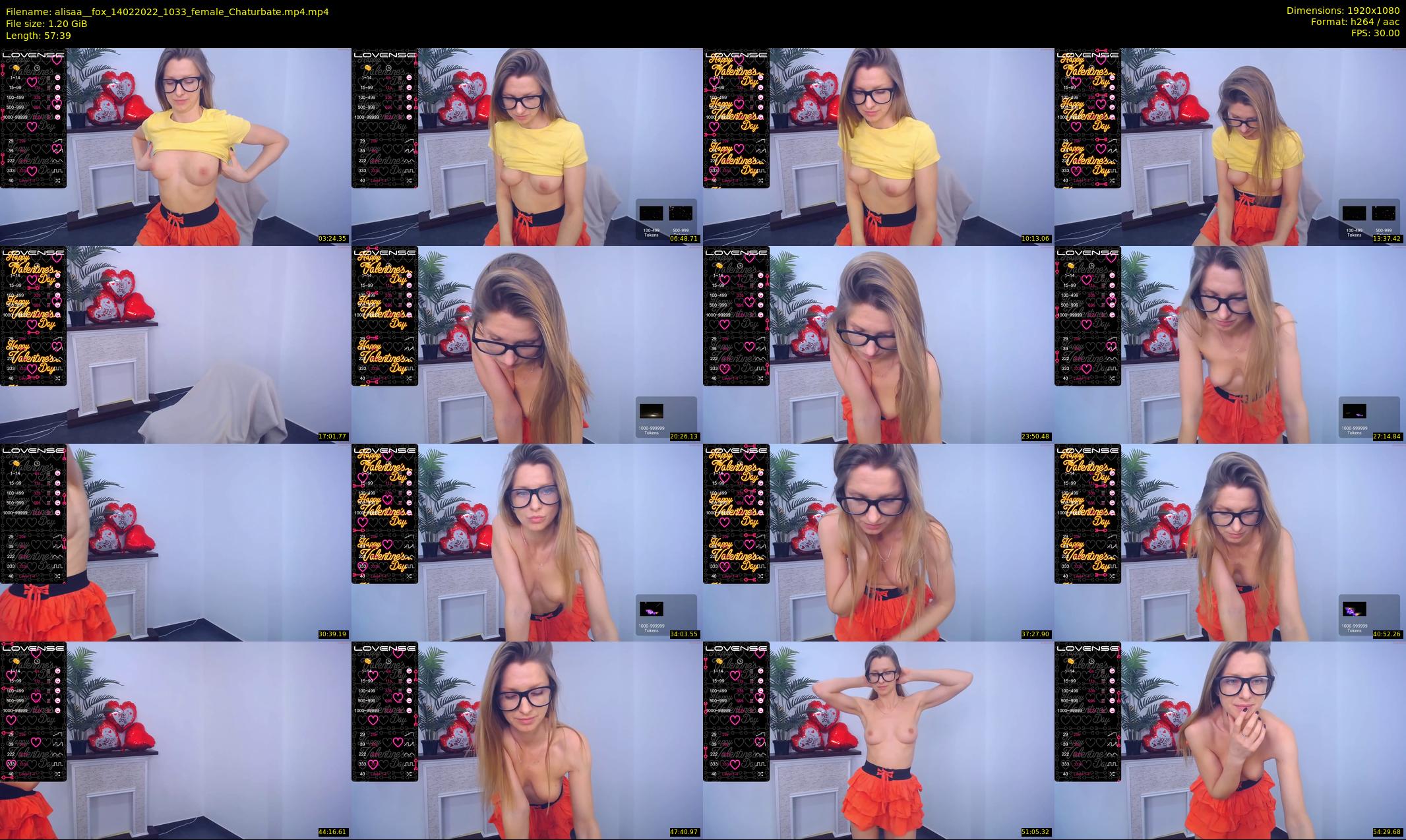 alisaa__fox — 58 minute Chaturbate female cam show recording, 1080p, Feb 14, 2022