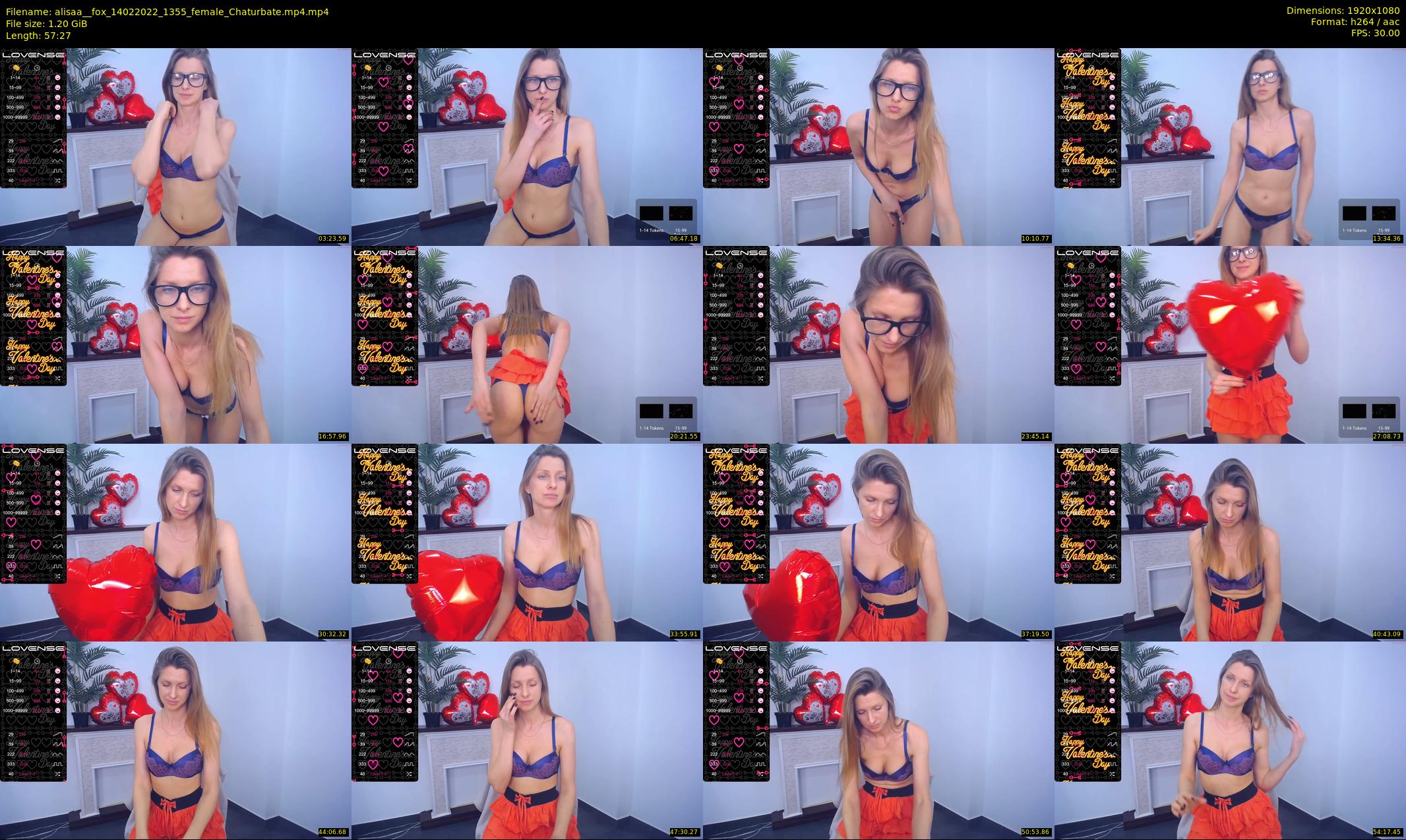 alisaa__fox — 58 minute Chaturbate female cam show recording, 1080p, Feb 14, 2022