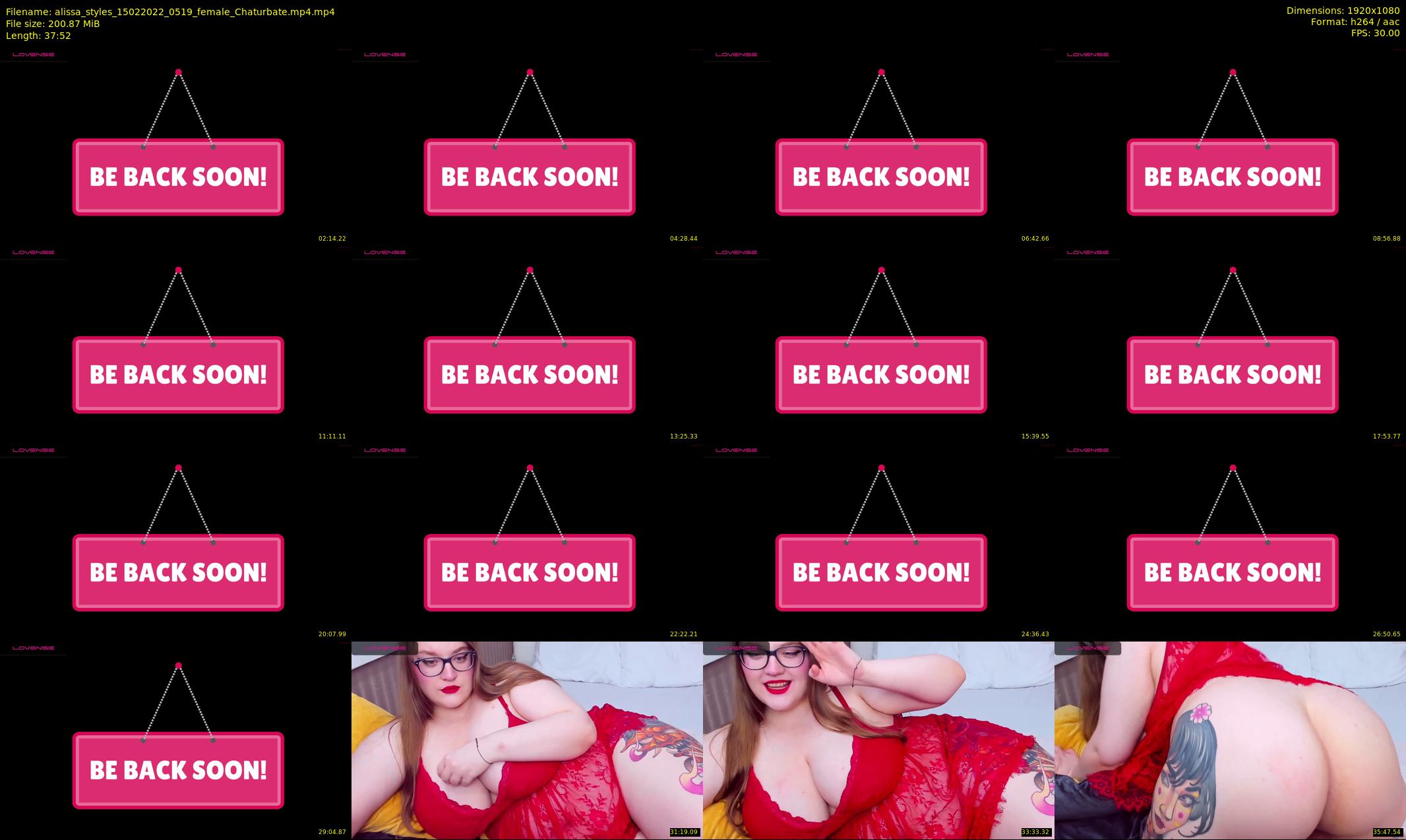 alissa_styles — 38 minute Chaturbate female cam show recording, 1080p, Feb 15, 2022