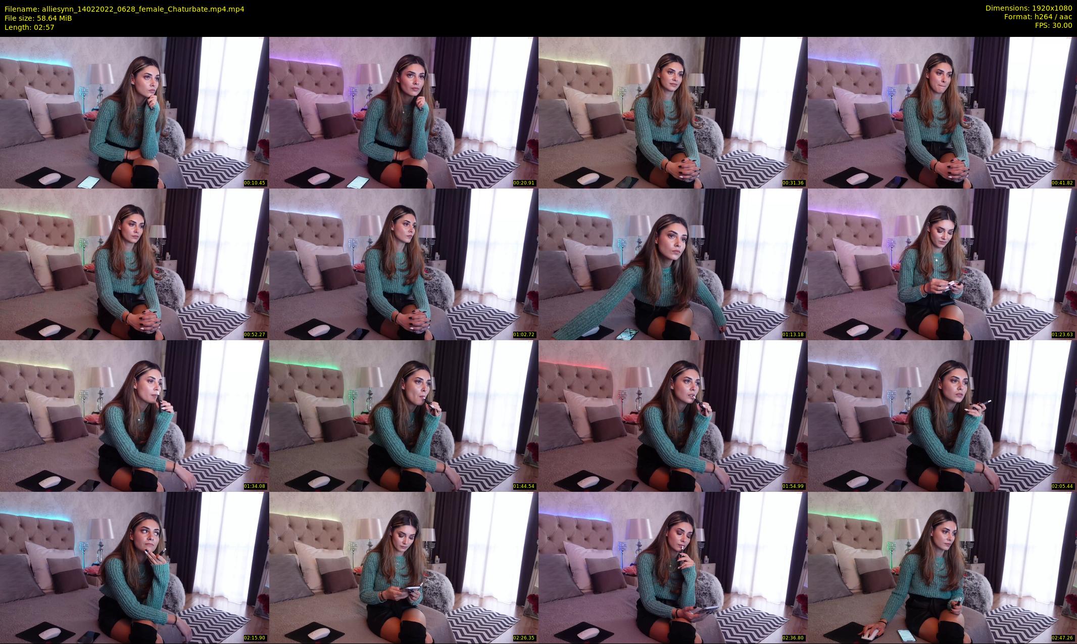 alliesynn — 3 minute Chaturbate female cam show recording, 1080p, Feb 14, 2022