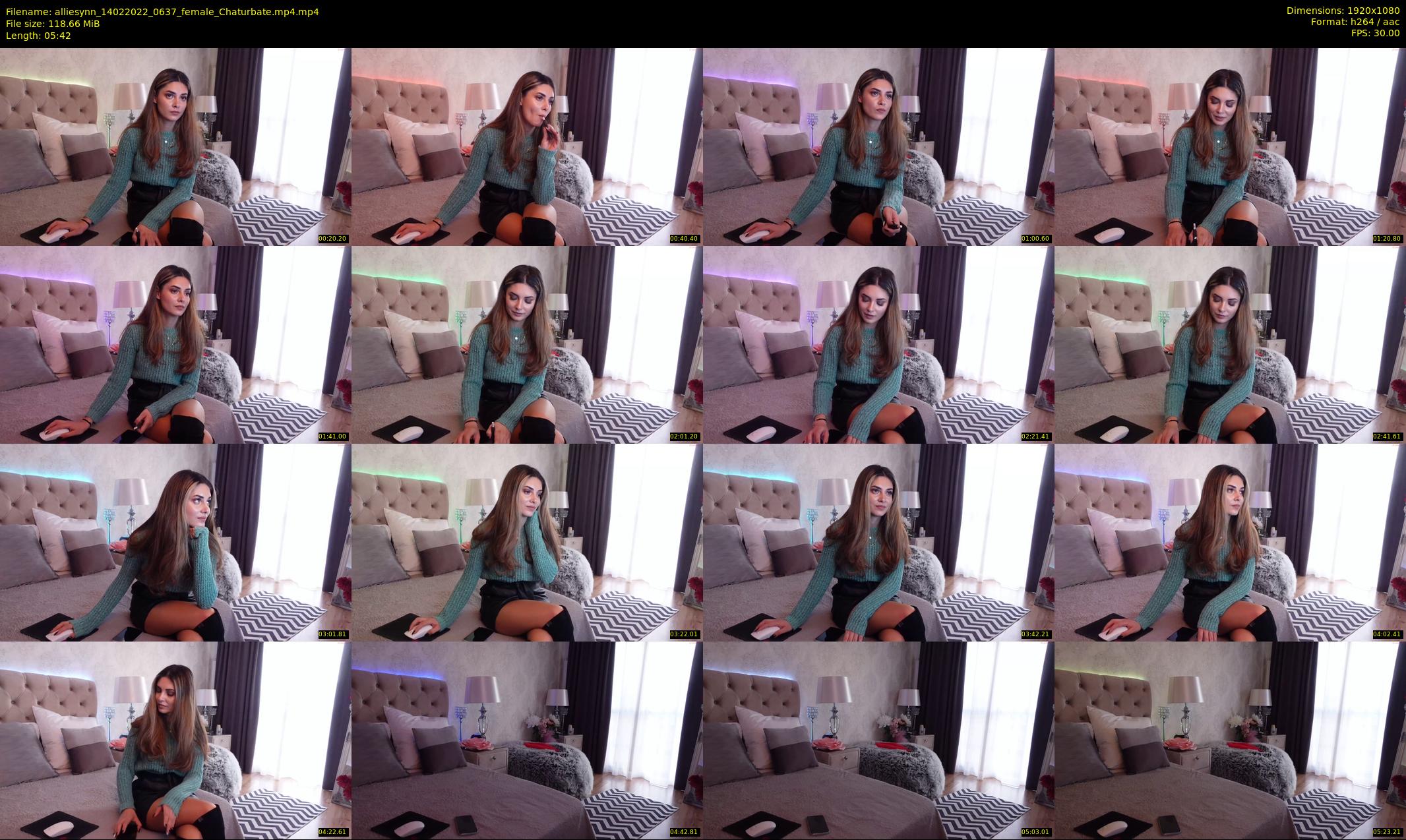 alliesynn — 6 minute Chaturbate female cam show recording, 1080p, Feb 14, 2022