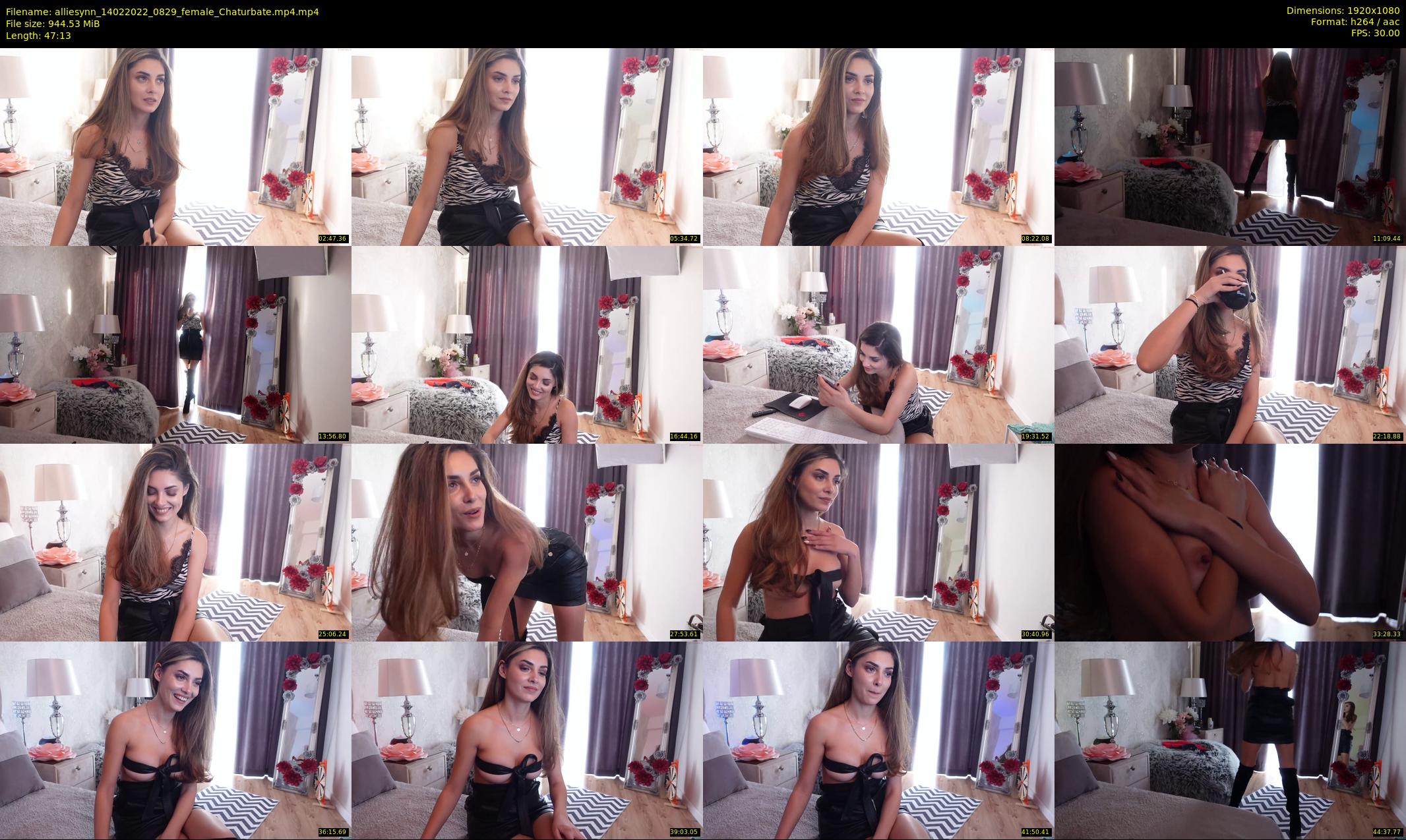 alliesynn — 48 minute Chaturbate female cam show recording, 1080p, Feb 14, 2022