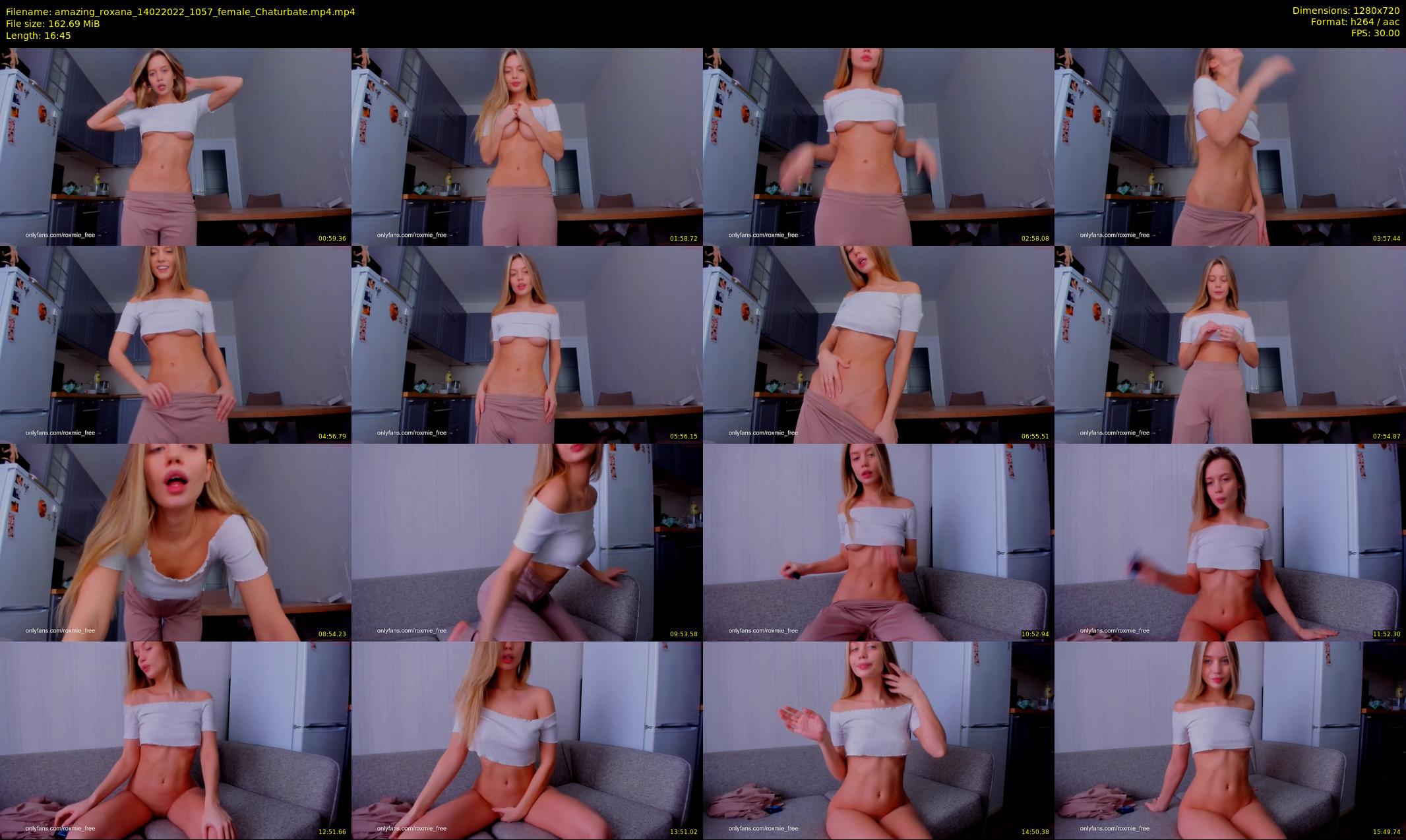 amazing_roxana — 17 minute Chaturbate female cam show recording, 720p, Feb 14, 2022