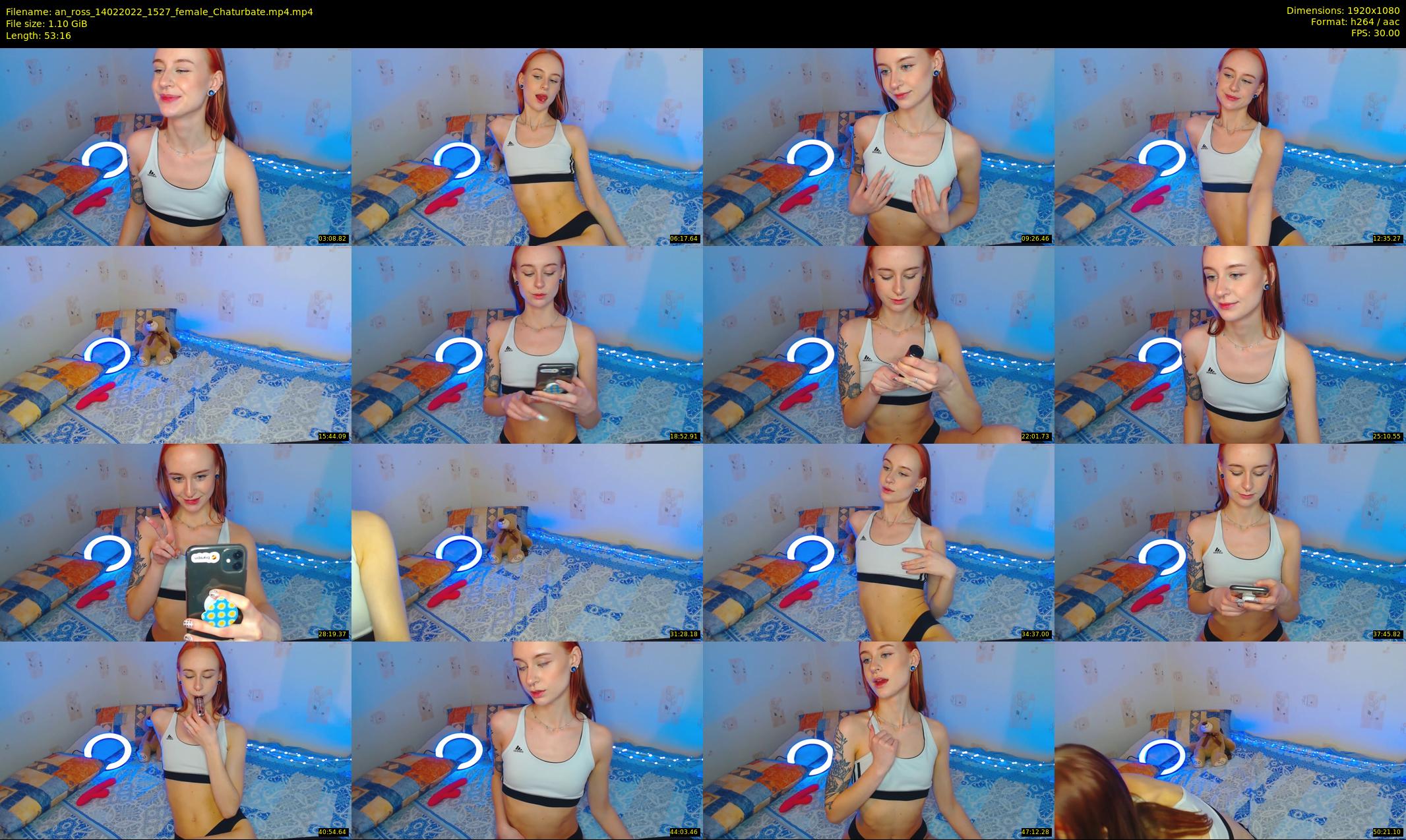 an_ross — 54 minute Chaturbate female cam show recording, 1080p, Feb 14, 2022