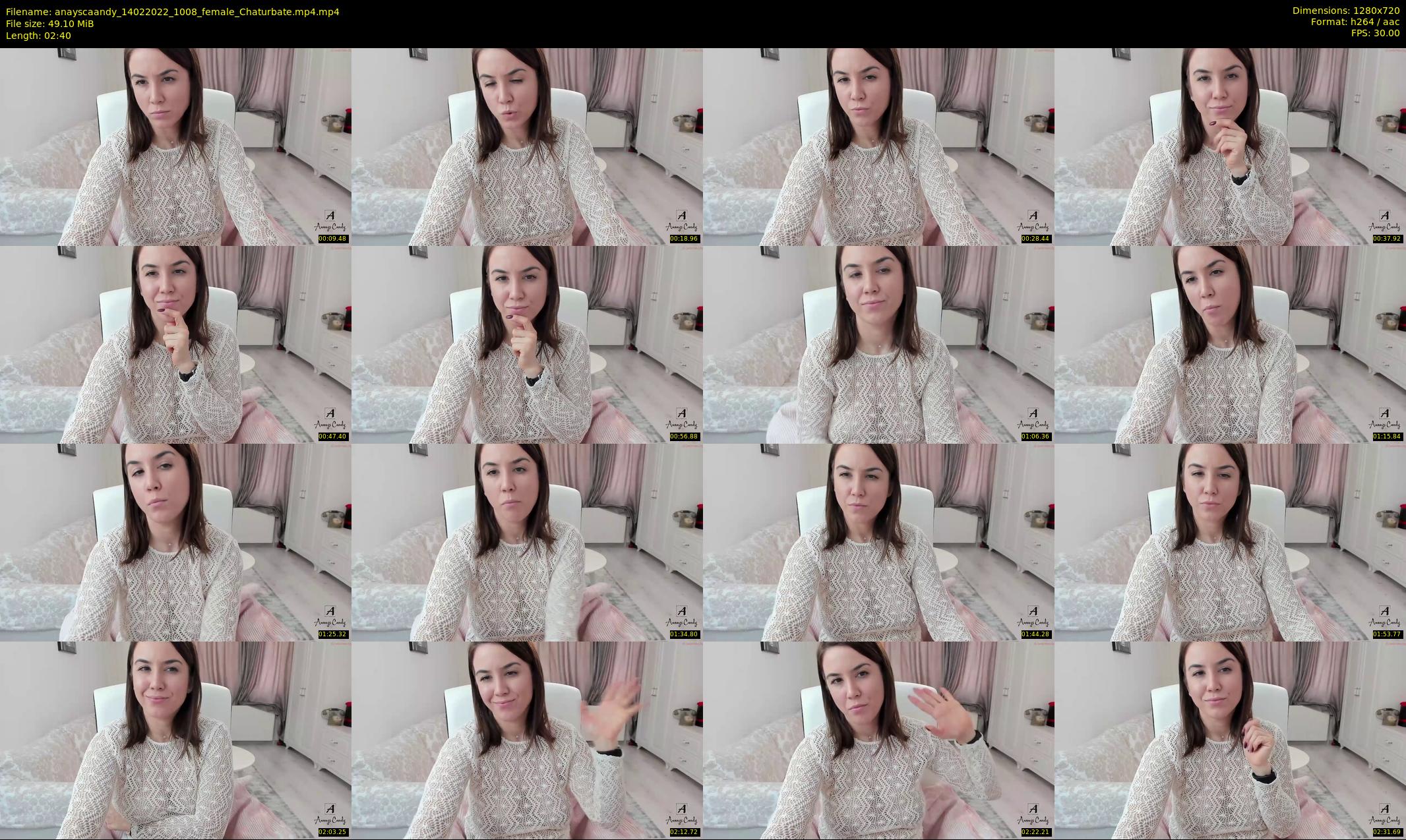 anayscaandy — 3 minute Chaturbate female cam show recording, 720p, Feb 14, 2022