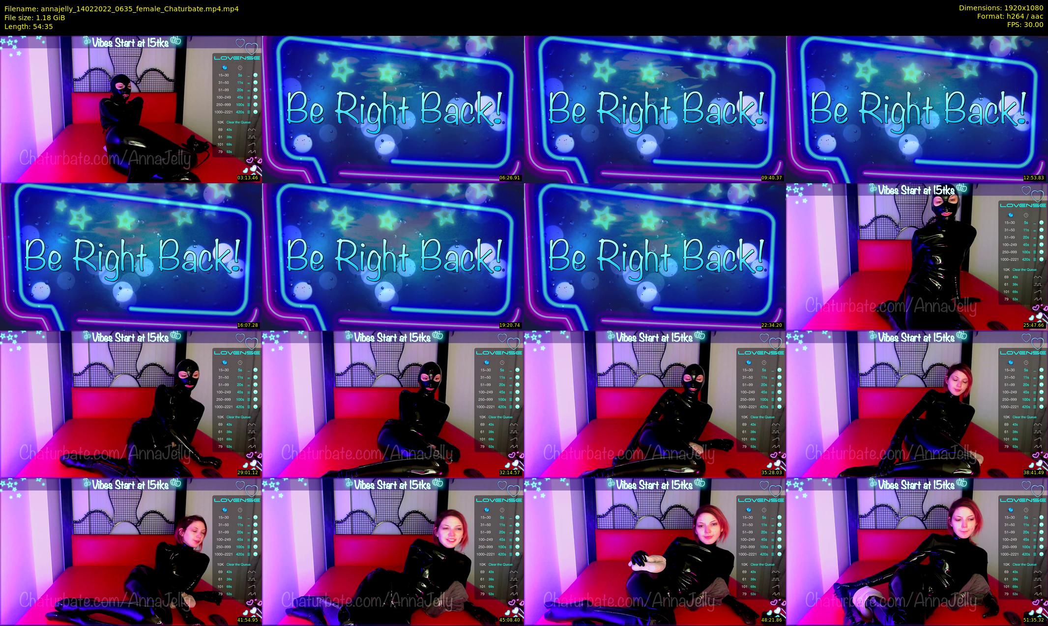 annajelly — 55 minute Chaturbate couple cam show recording, 1080p, Feb 14, 2022
