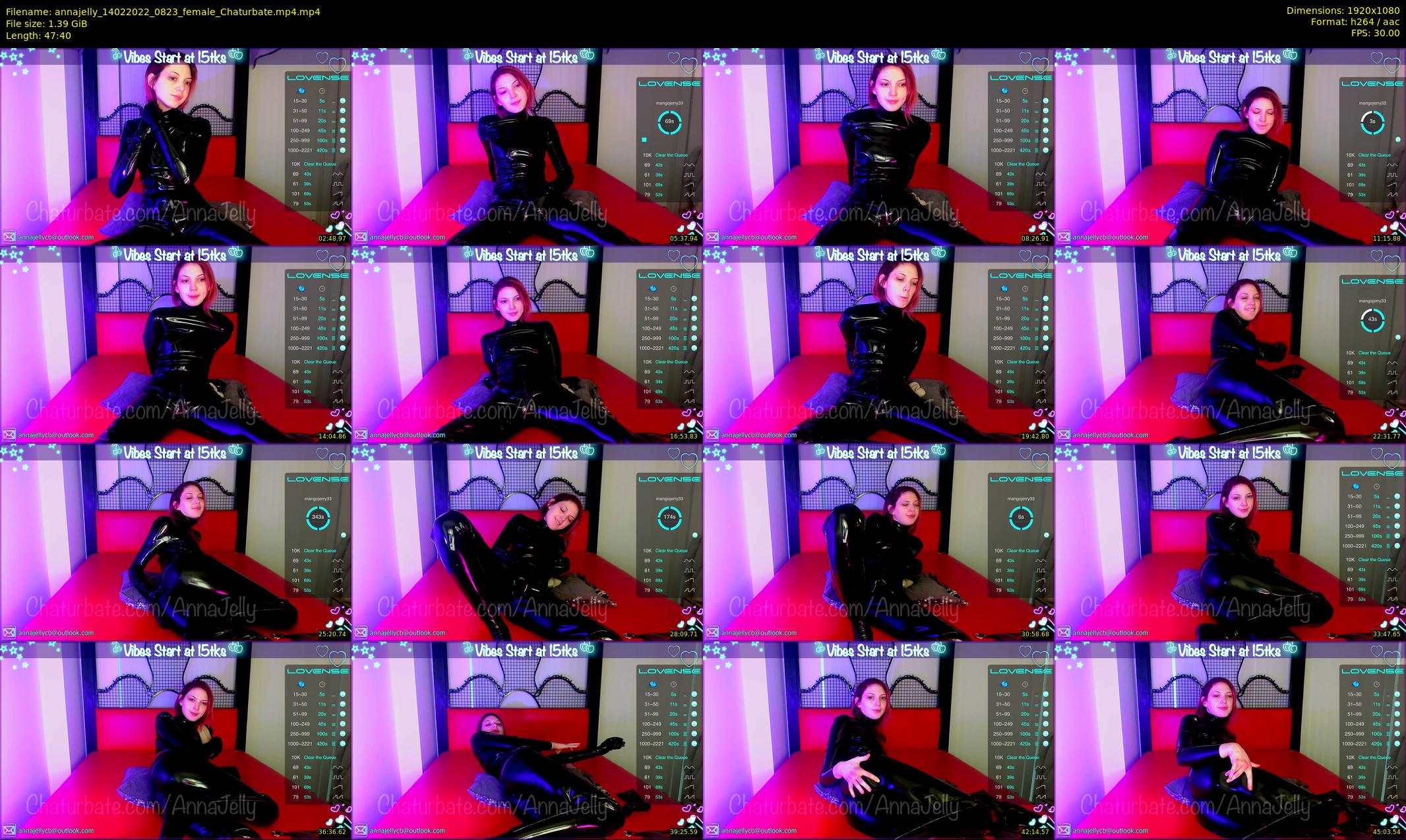 annajelly — 48 minute Chaturbate couple cam show recording, 1080p, Feb 14, 2022
