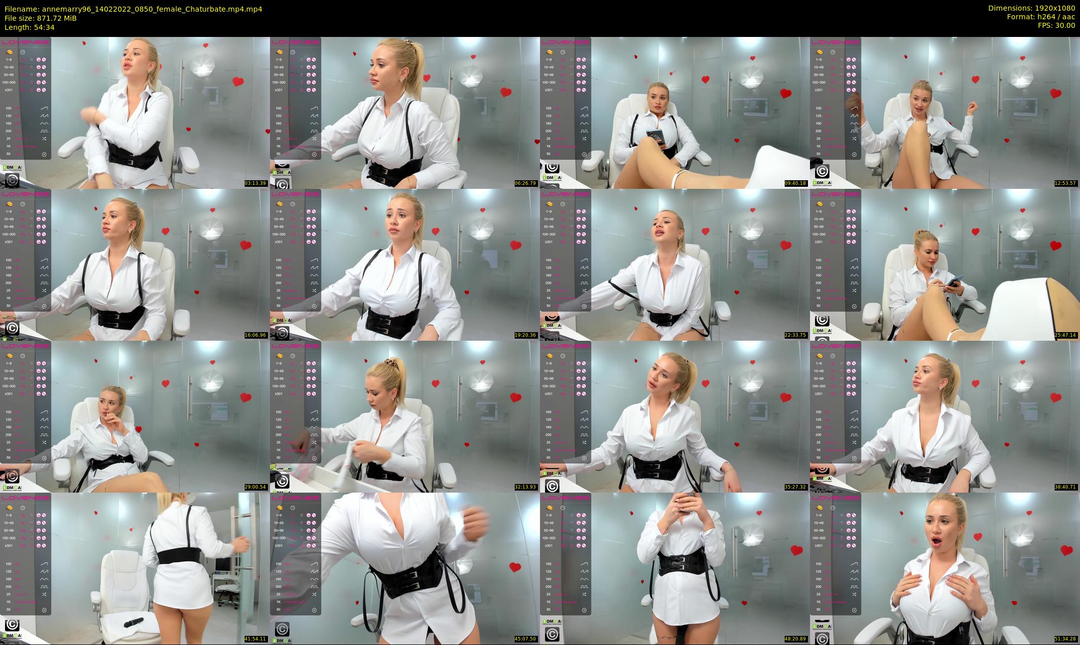 annemarry96 — 55 minute Chaturbate female cam show recording, 1080p, Feb 14, 2022