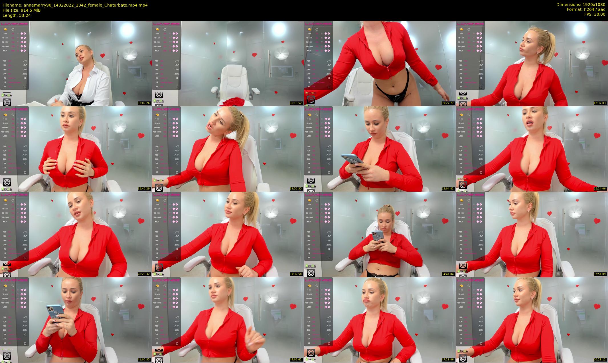 annemarry96 — 54 minute Chaturbate female cam show recording, 1080p, Feb 14, 2022