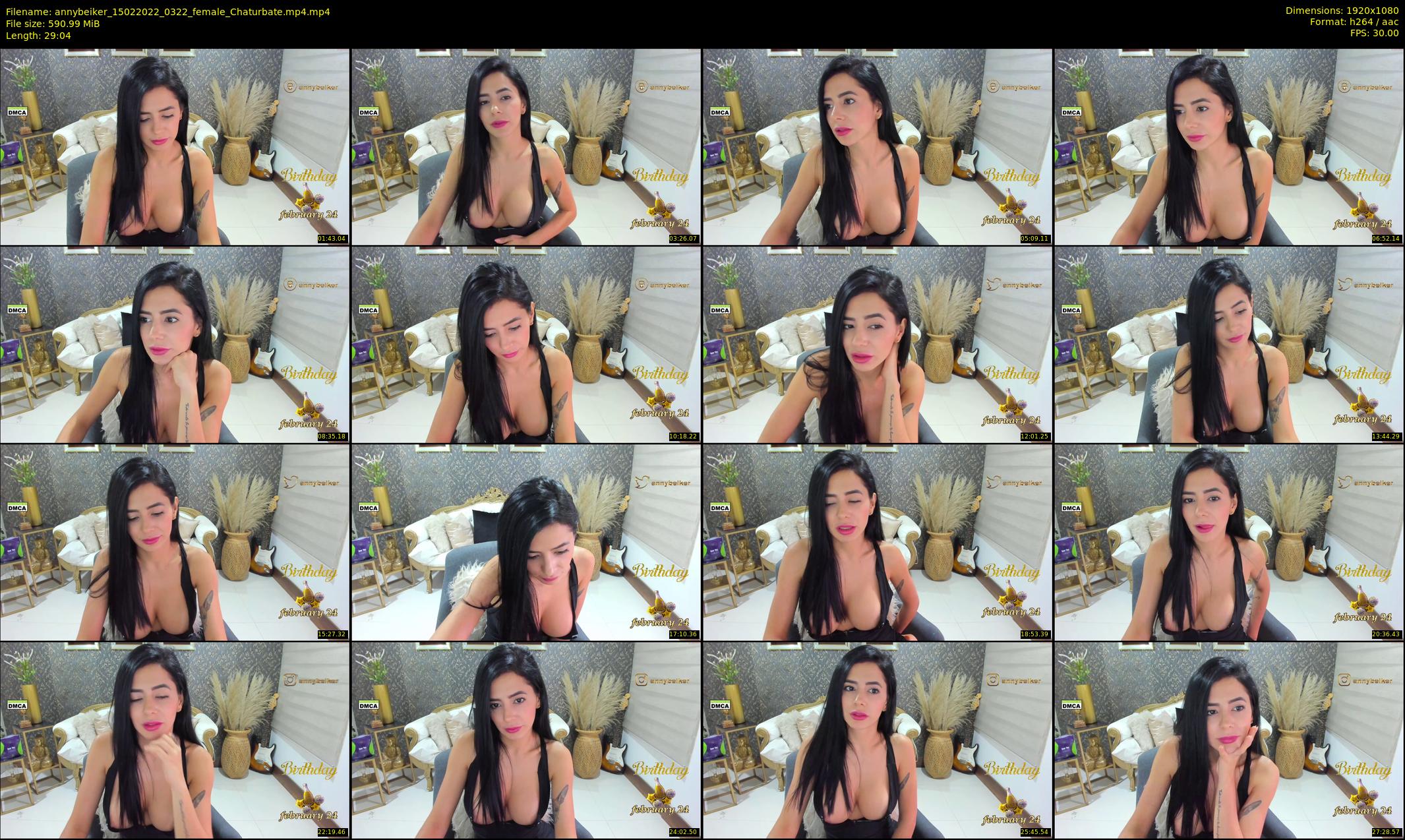 annybeiker — 30 minute Chaturbate female cam show recording, 1080p, Feb 15, 2022