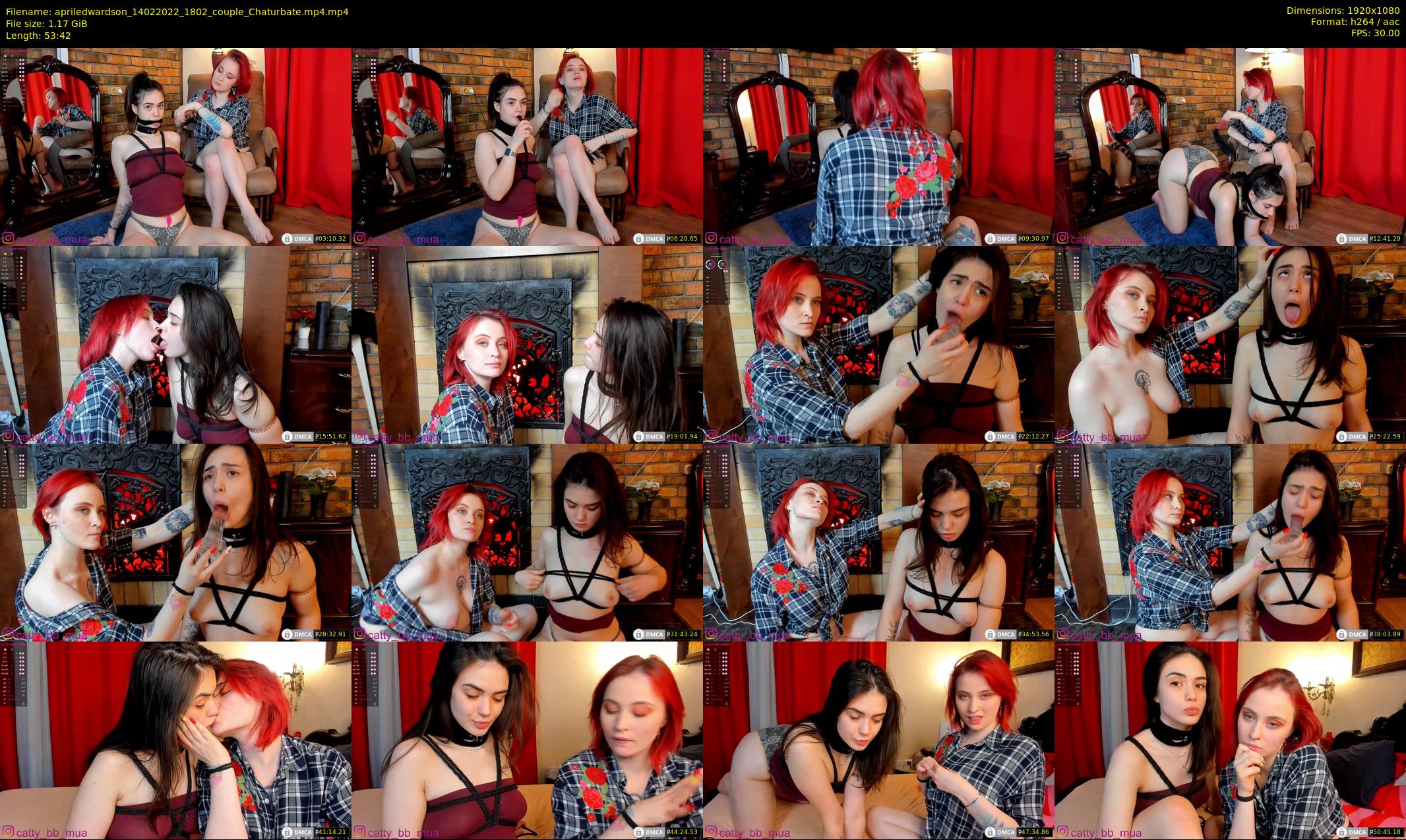 apriledwardson — 54 minute Chaturbate couple cam show recording, 1080p, Feb 14, 2022
