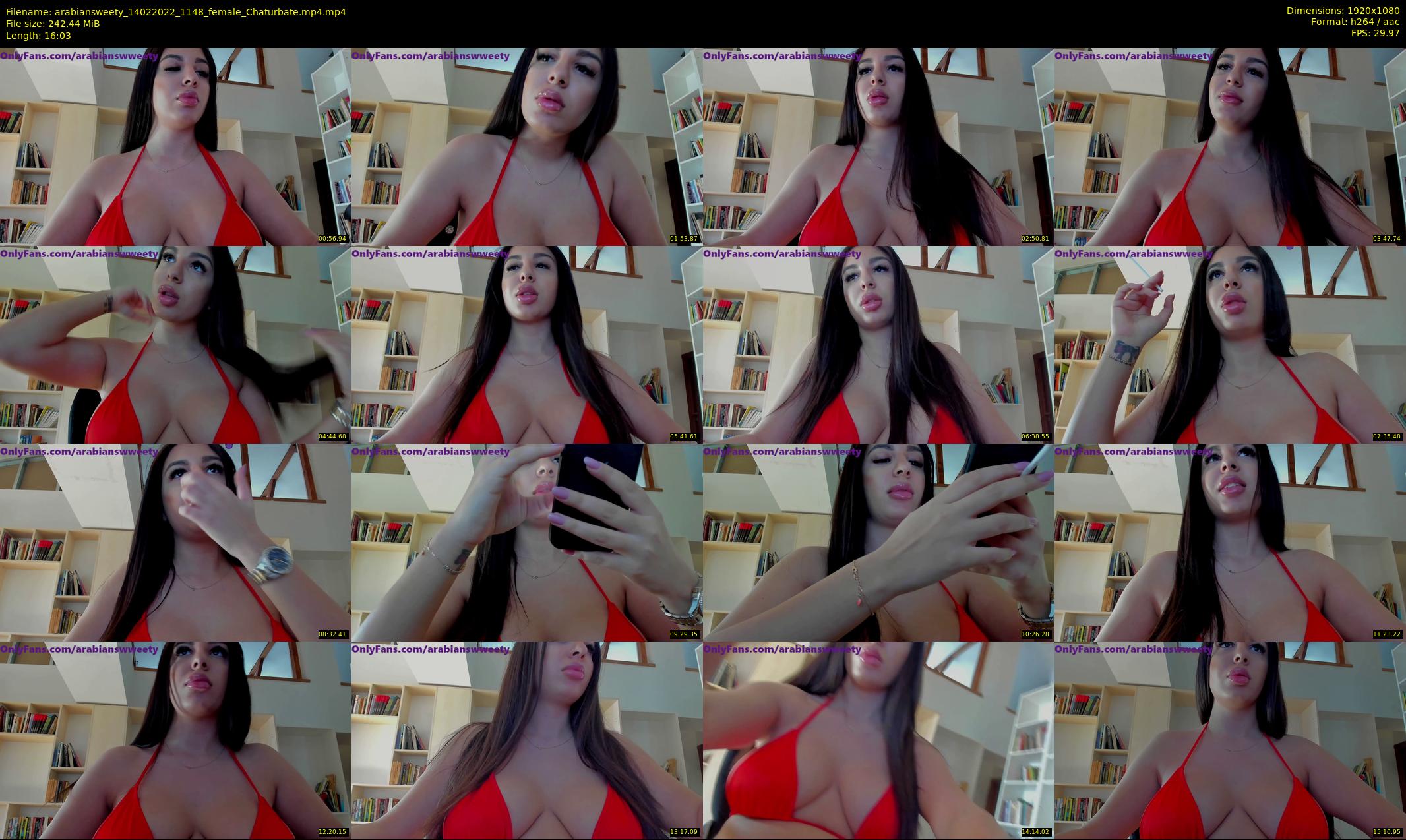 arabiansweety — 17 minute Chaturbate female cam show recording, 1080p, Feb 14, 2022