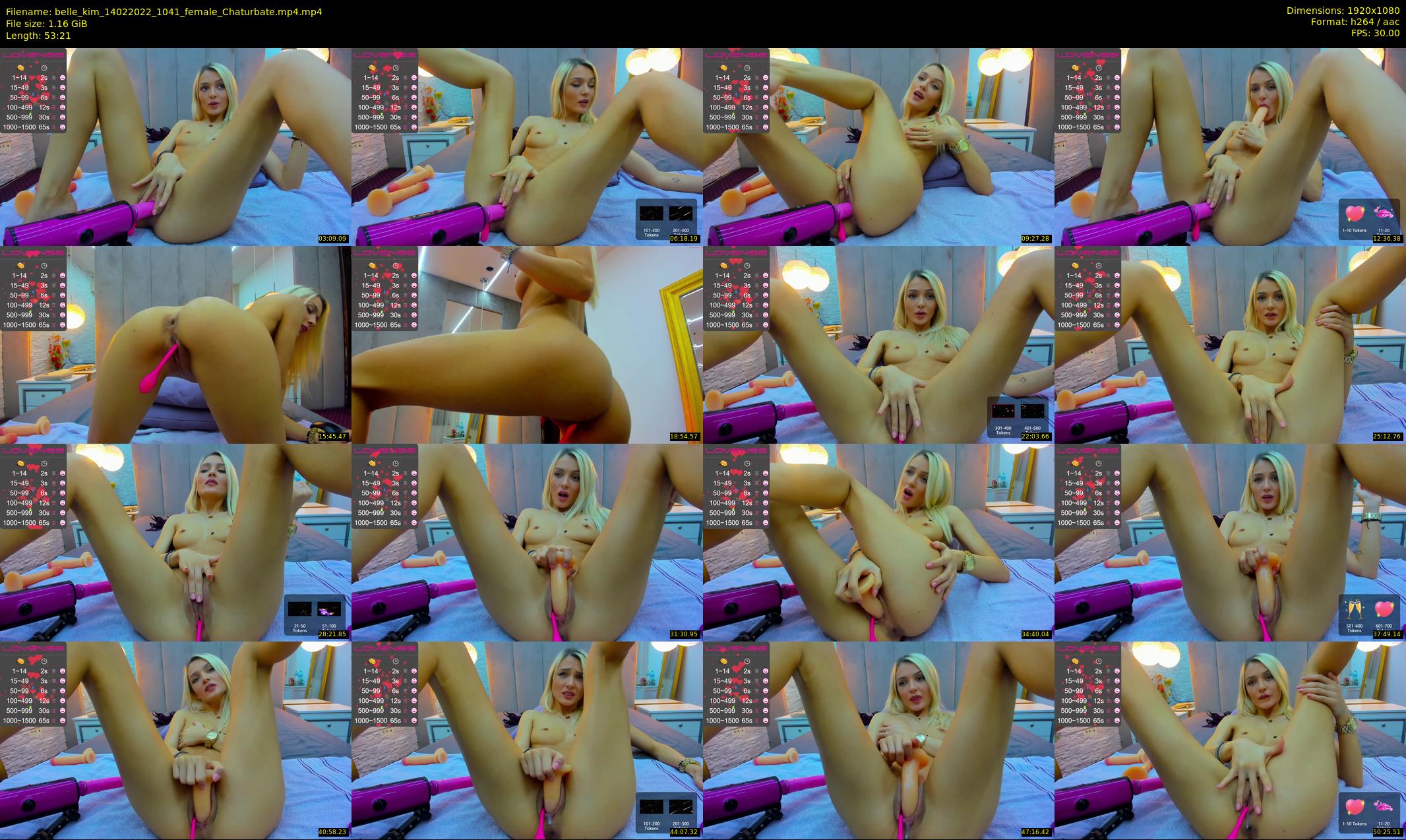 belle_kim — 54 minute Chaturbate female cam show recording, 1080p, Feb 14, 2022