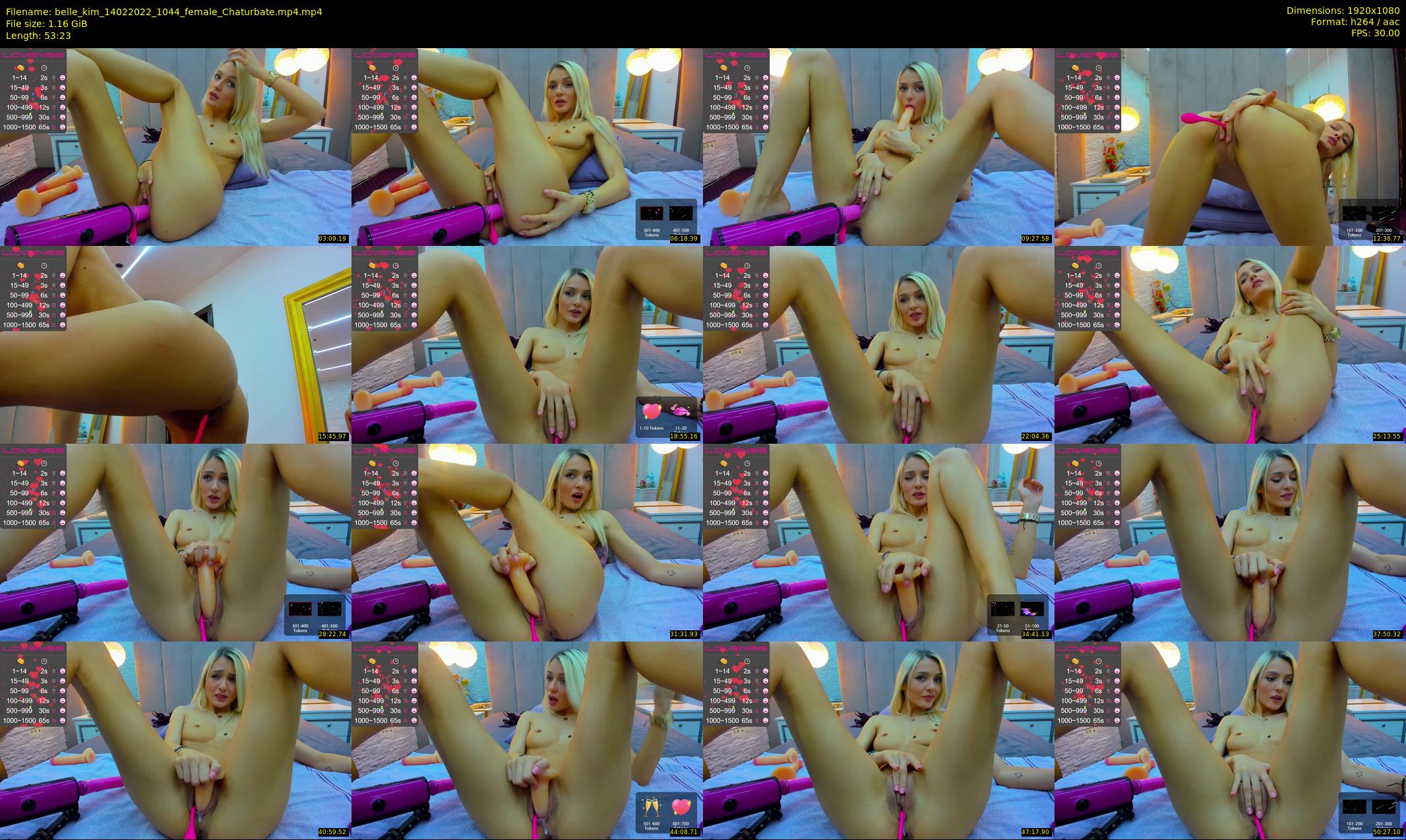 belle_kim — 54 minute Chaturbate female cam show recording, 1080p, Feb 14, 2022