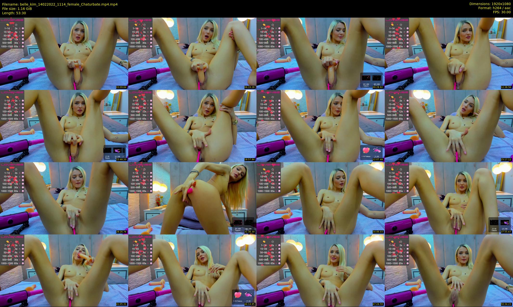 belle_kim — 54 minute Chaturbate female cam show recording, 1080p, Feb 14, 2022