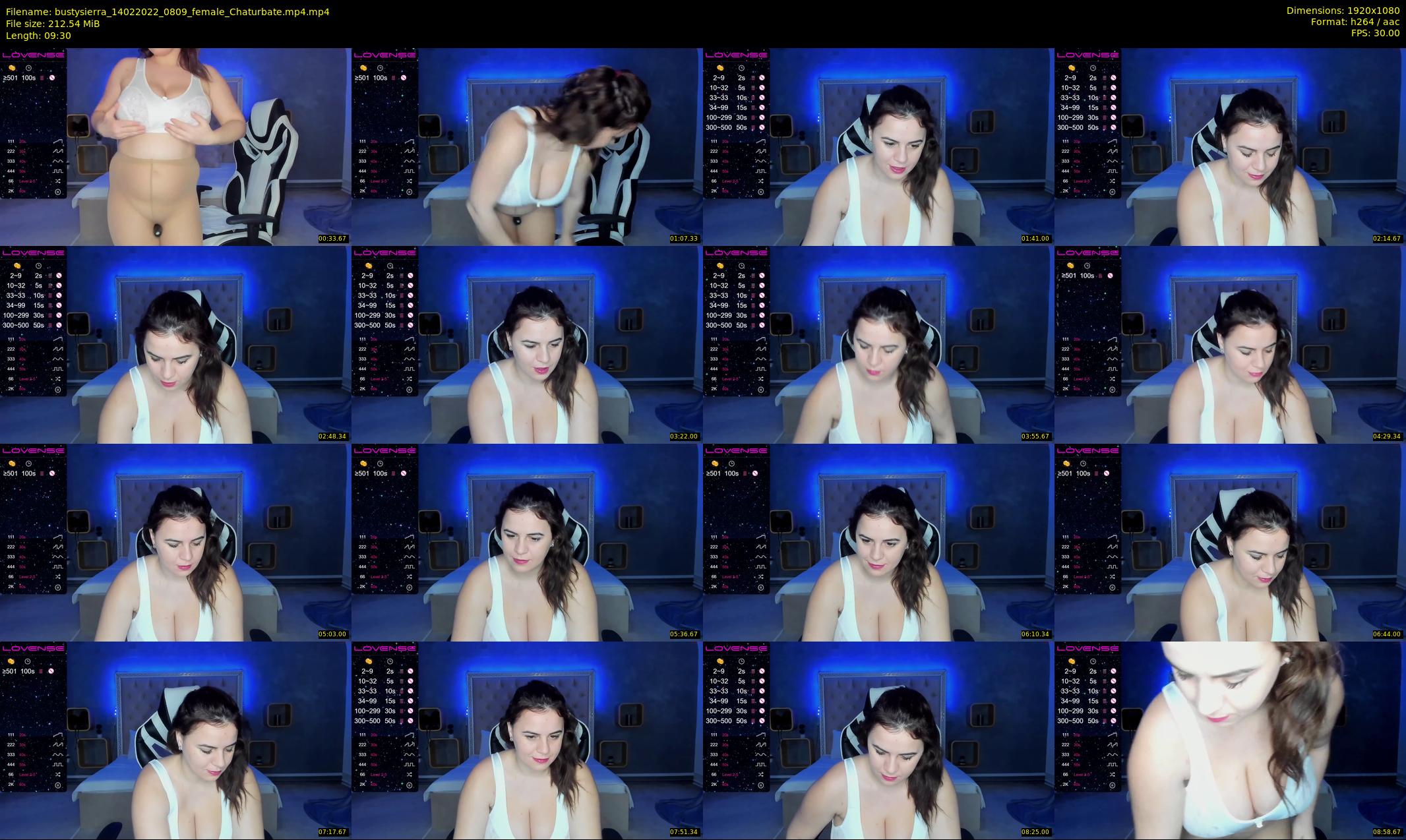bustysierra — 10 minute Chaturbate female cam show recording, 1080p, Feb 14, 2022