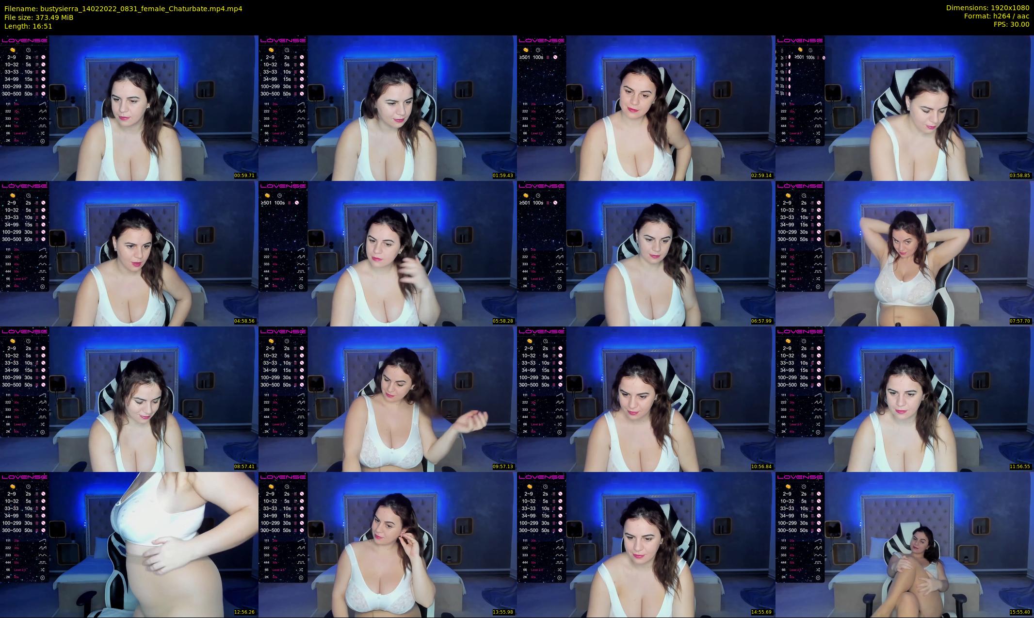 bustysierra — 17 minute Chaturbate female cam show recording, 1080p, Feb 14, 2022