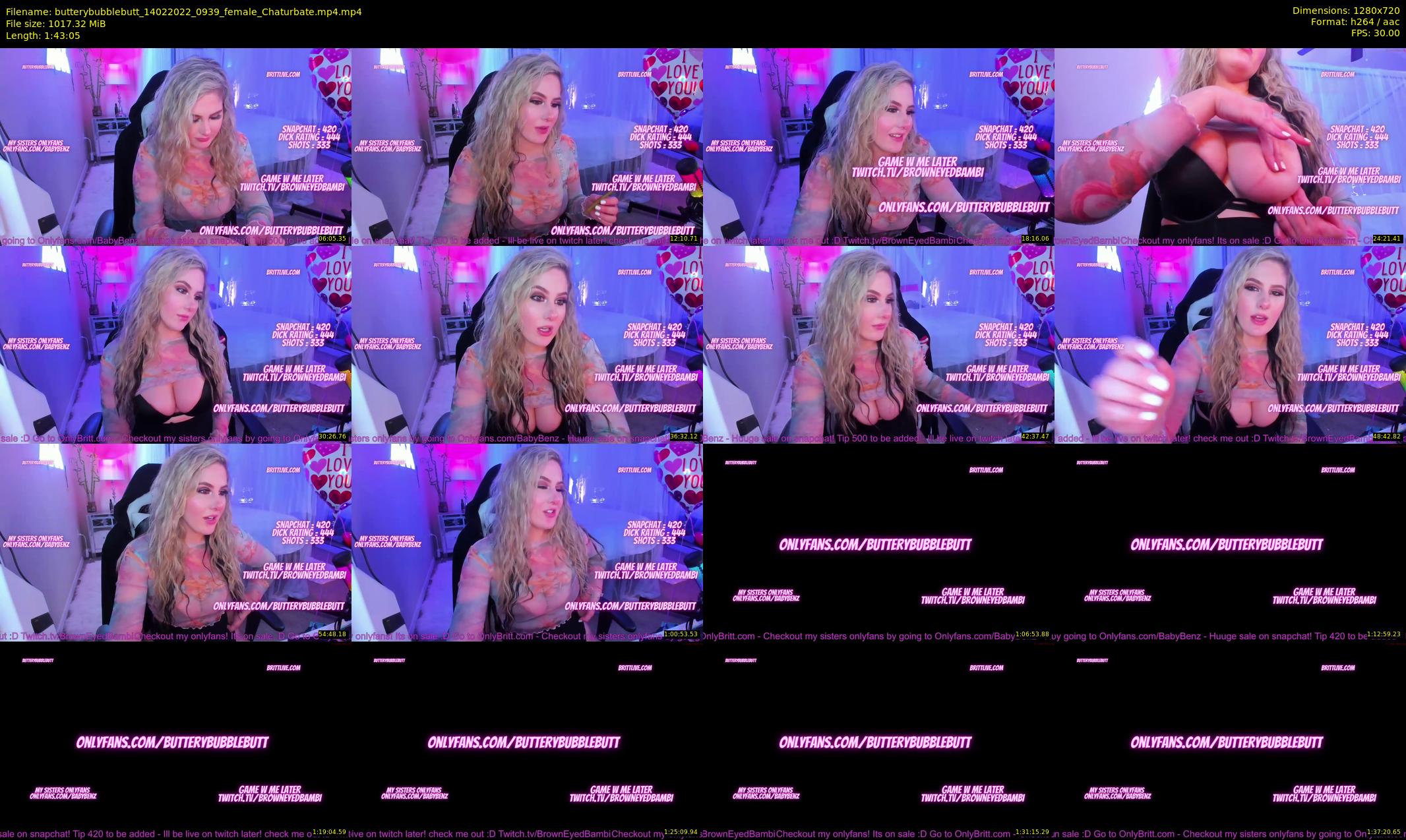 butterybubblebutt — 104 minute Chaturbate couple cam show recording, 720p, Feb 14, 2022