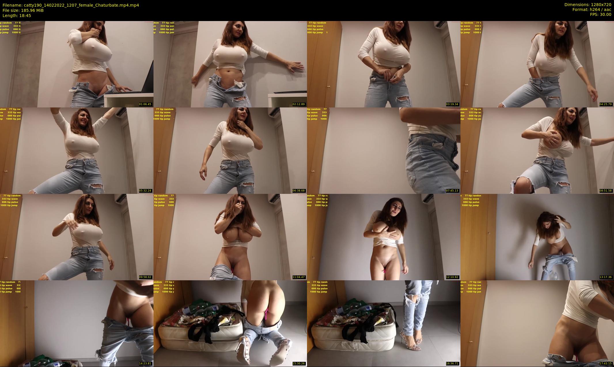 catty190 — 19 minute Chaturbate female cam show recording, 720p, Feb 14, 2022