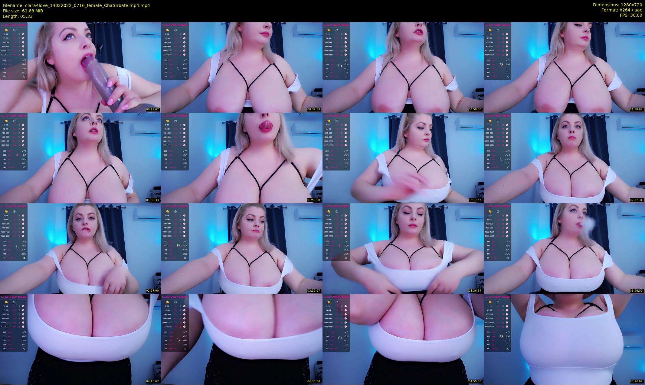 clara4love — 6 minute Chaturbate female cam show recording, 720p, Feb 14, 2022