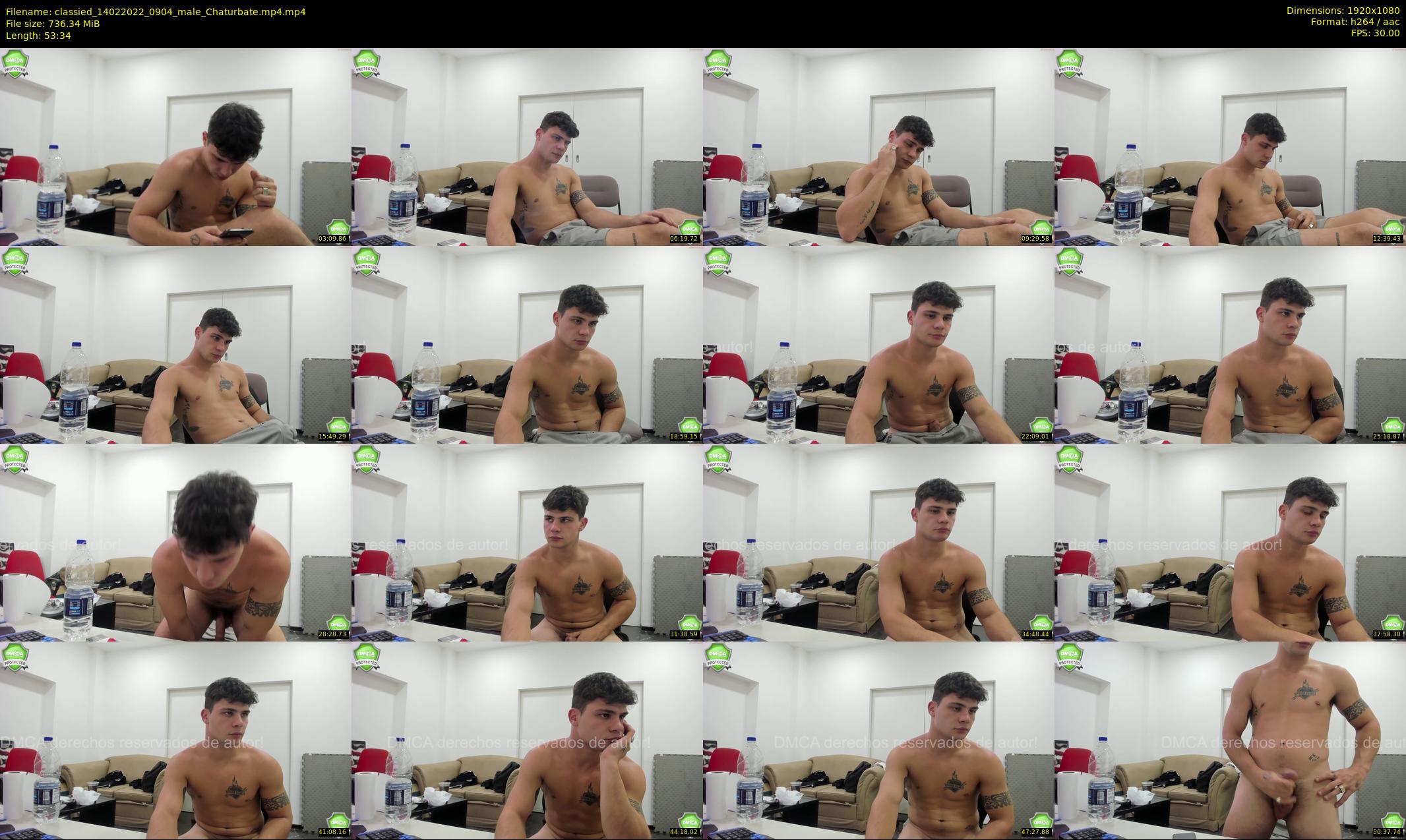 classied — 54 minute Chaturbate male cam show recording, 1080p, Feb 14, 2022